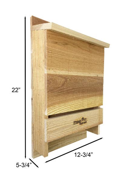 Triple-Celled Cedar Bat House for 200 Bats by Prime Retreat