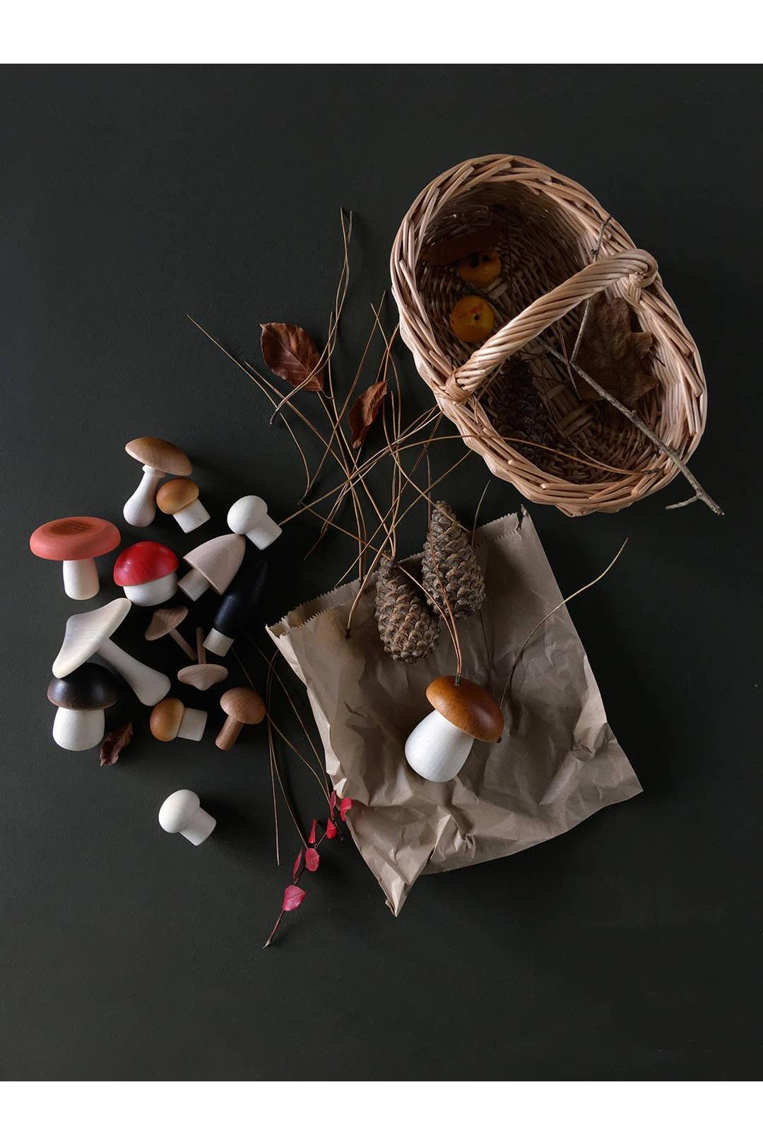 Forest Mushrooms Basket