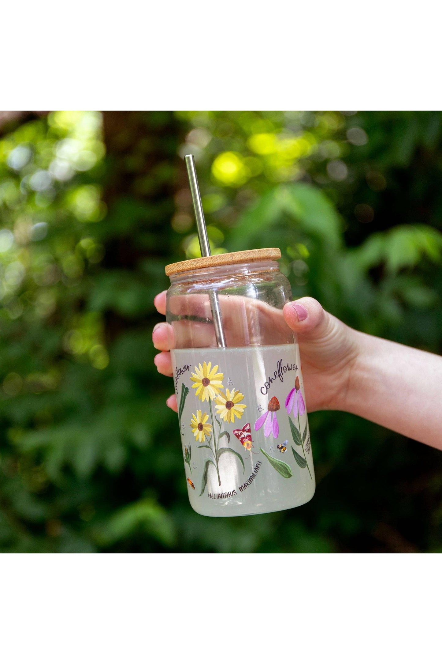 Wildflower Botanicals Glass Can