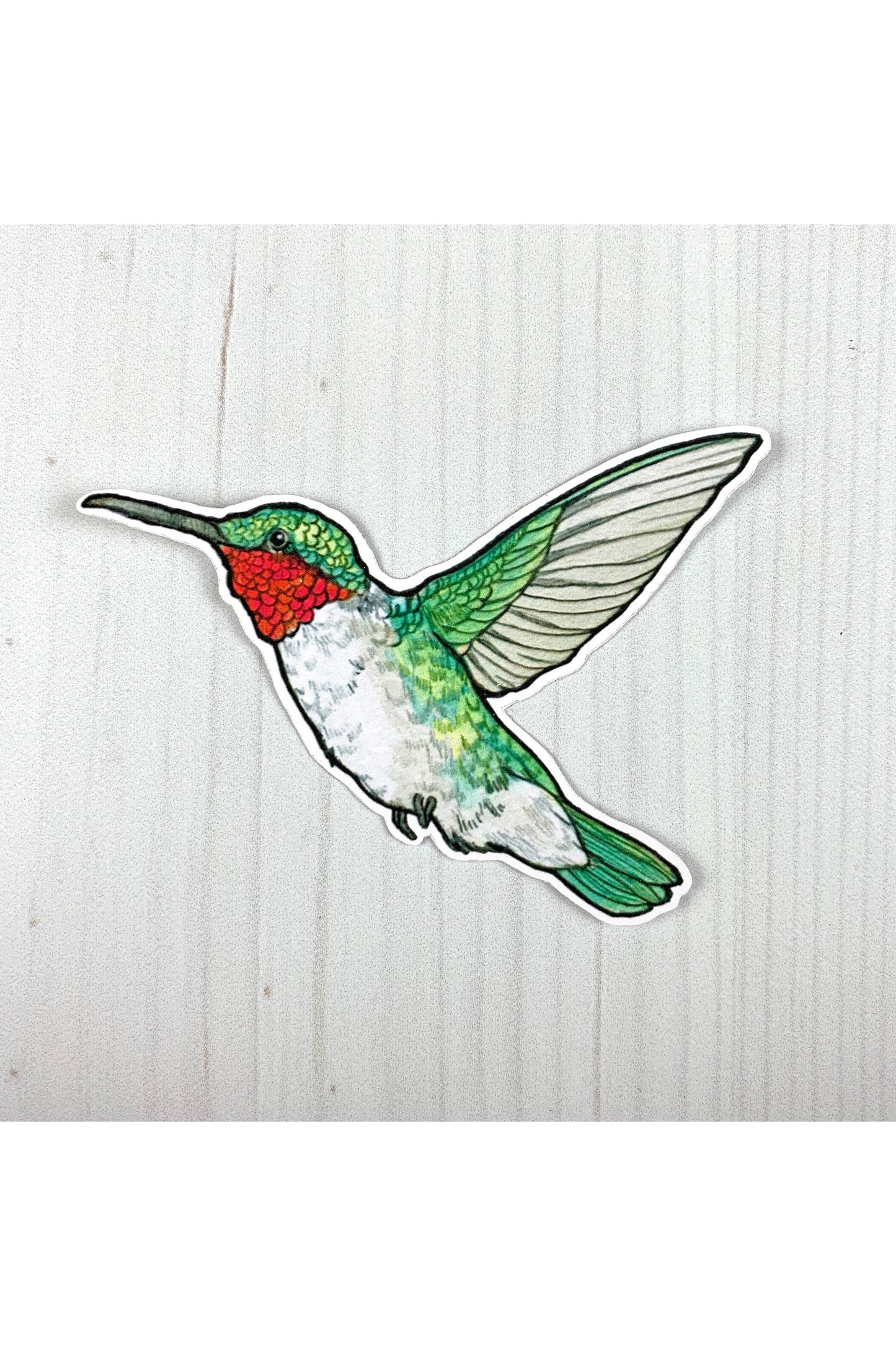 Ruby Throated Hummingbird Sticker