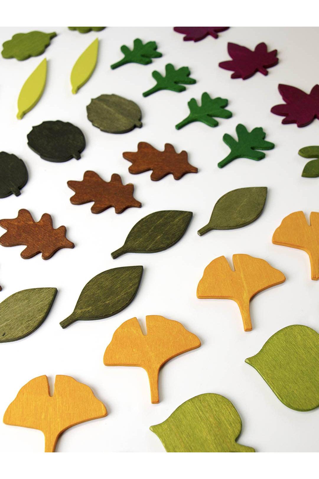 Wooden Leaves Toy Set