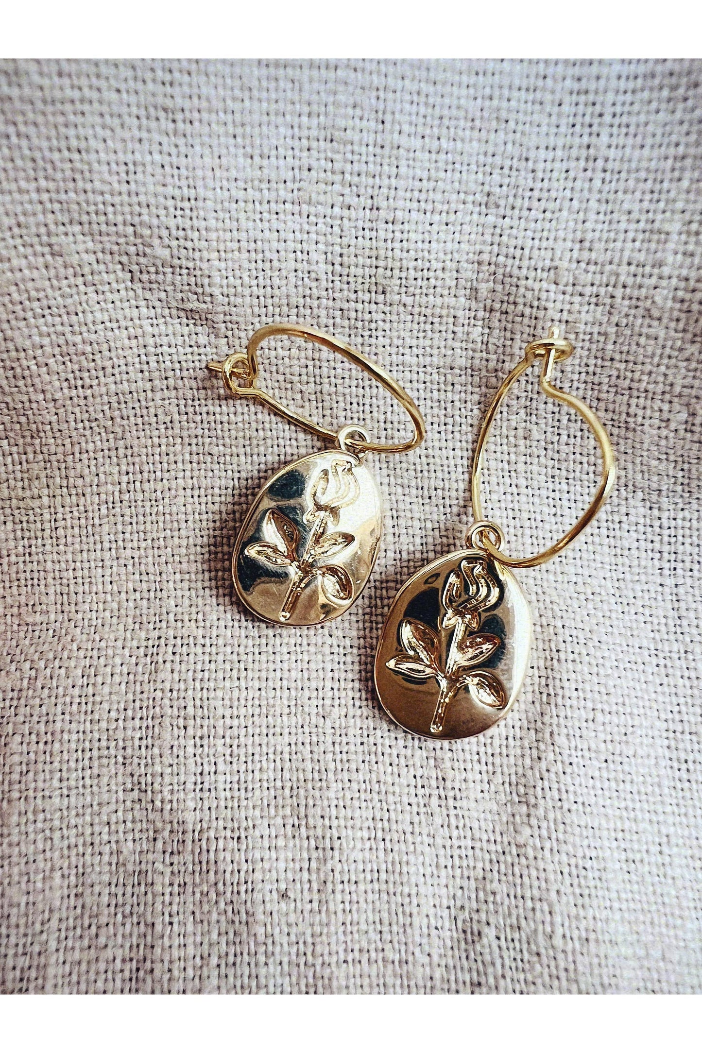 Floral Signet Earrings