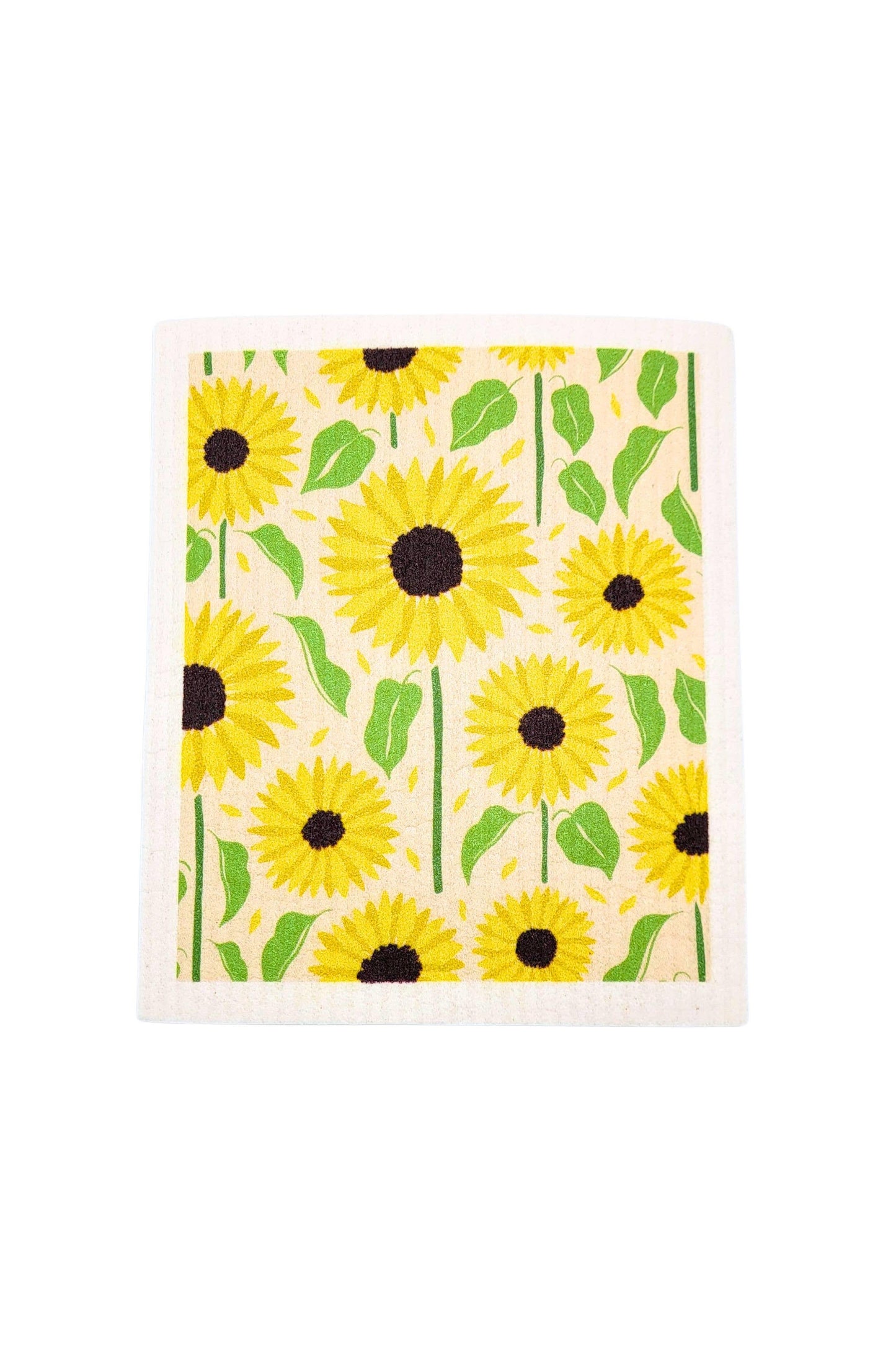 Sunflower Patterned Swedish Dishcloths