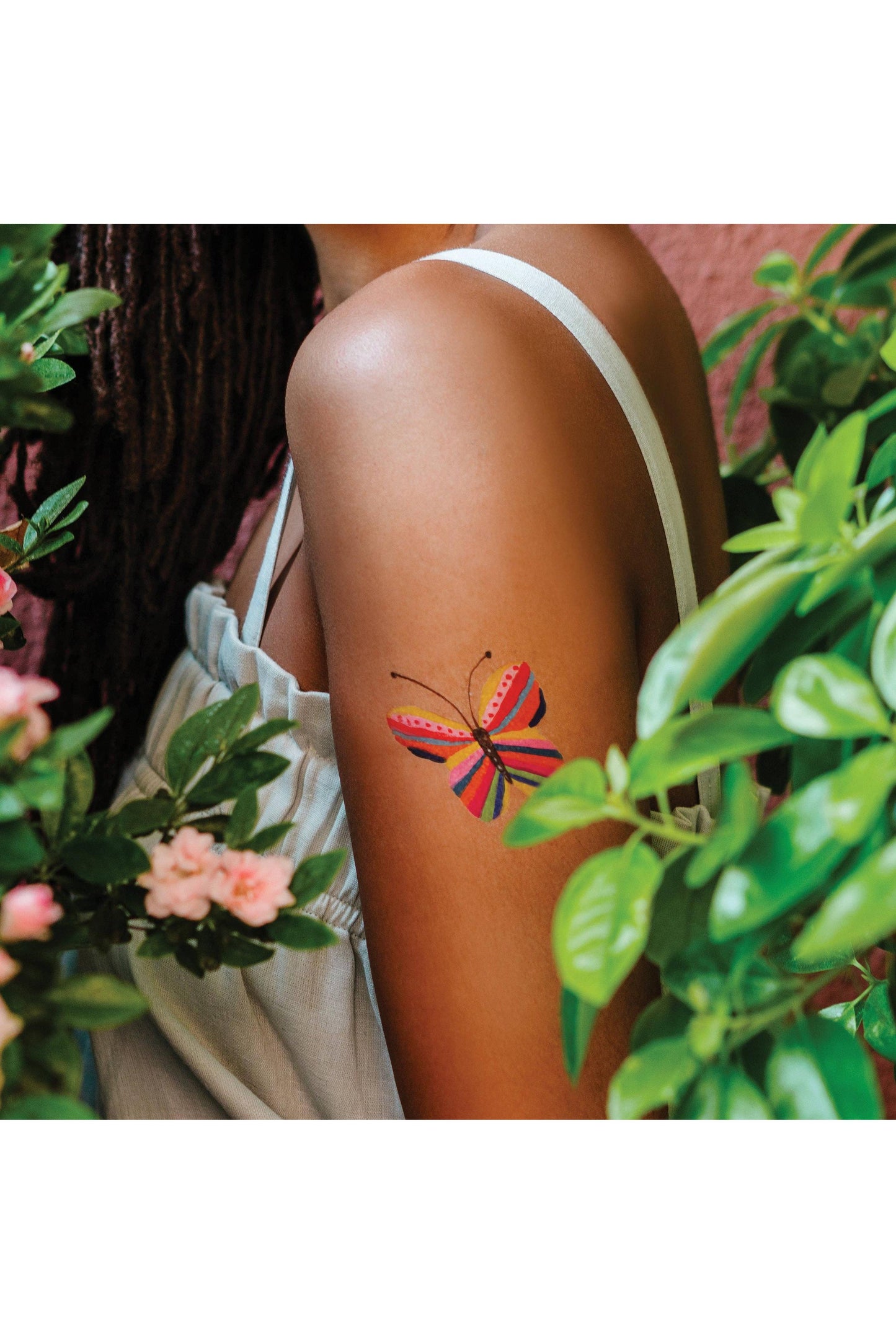 Rainbow Butterfly Tattoo Pair