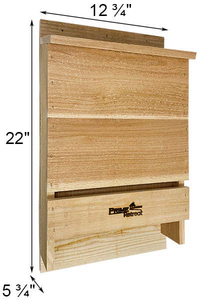 Triple-Celled Cedar Bat House for 200 Bats by Prime Retreat