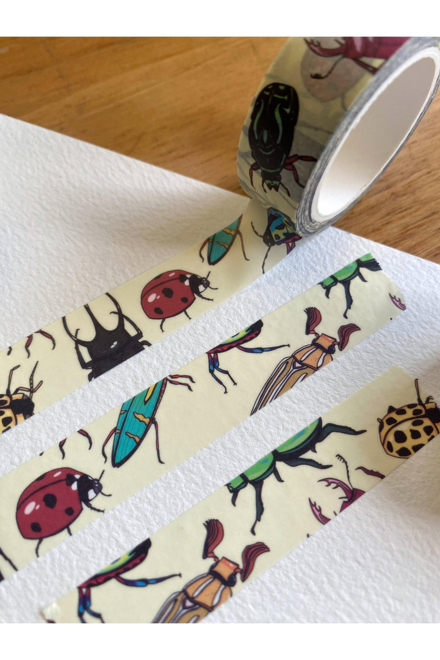 Illustrated Beetle Washi Tape