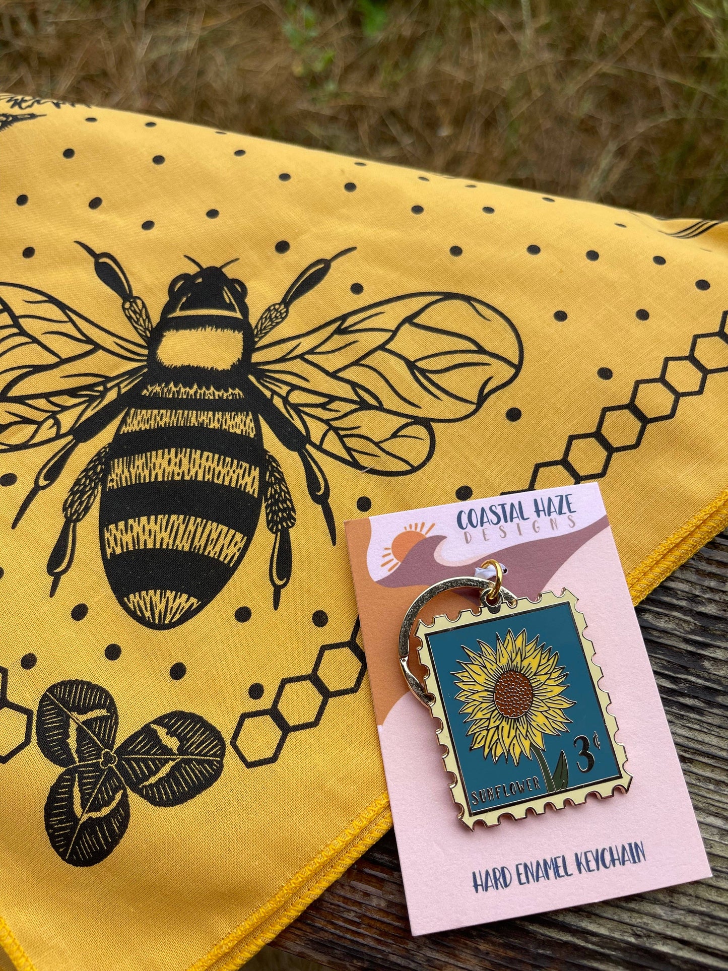 Honeybee & Sunflower Bandana -Wholesale