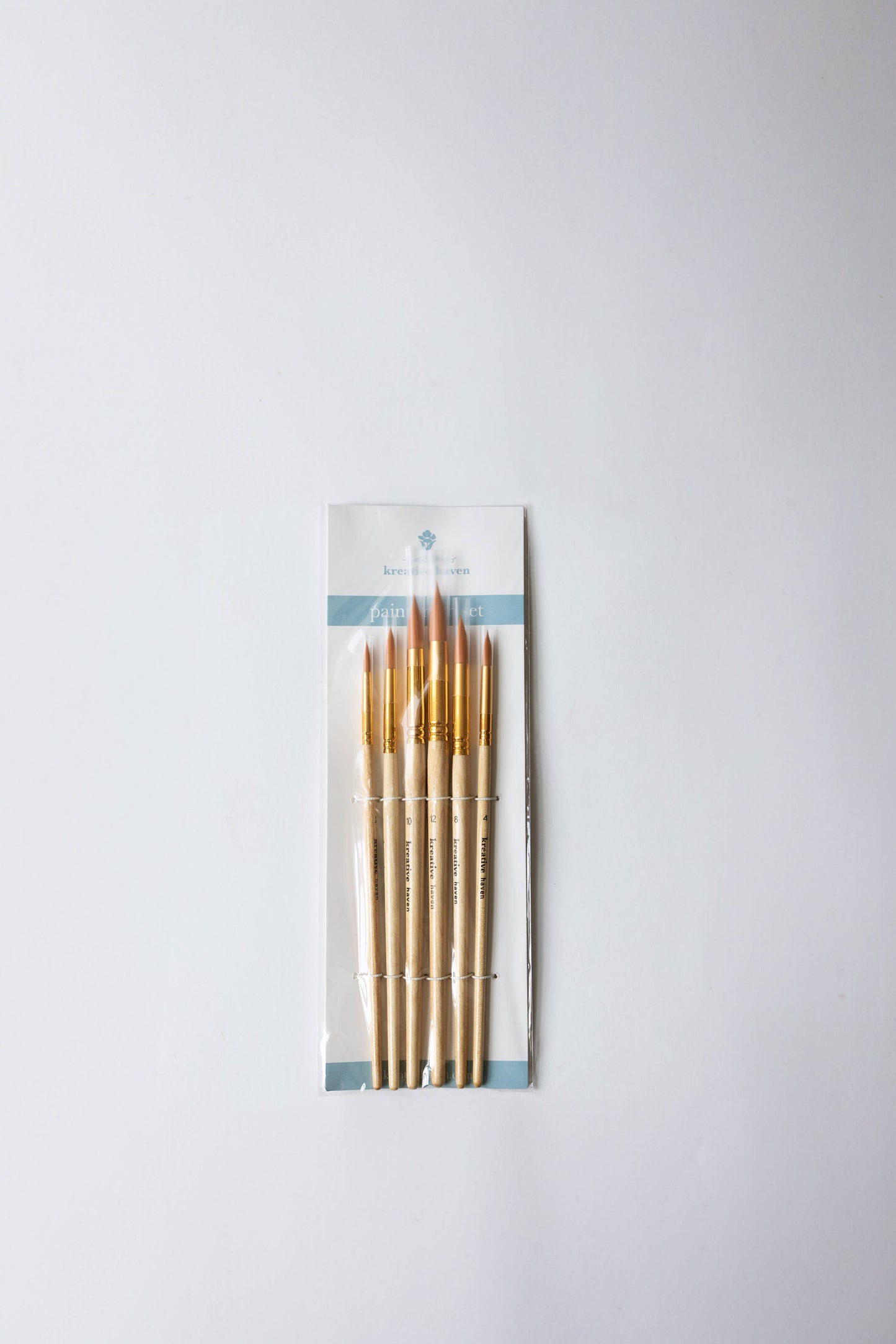 Round Tip Watercolor Brush Set -- 6 piece
