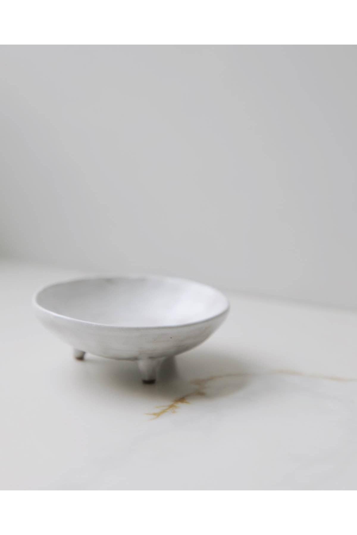 Footed Ceramic Display Bowl - Large