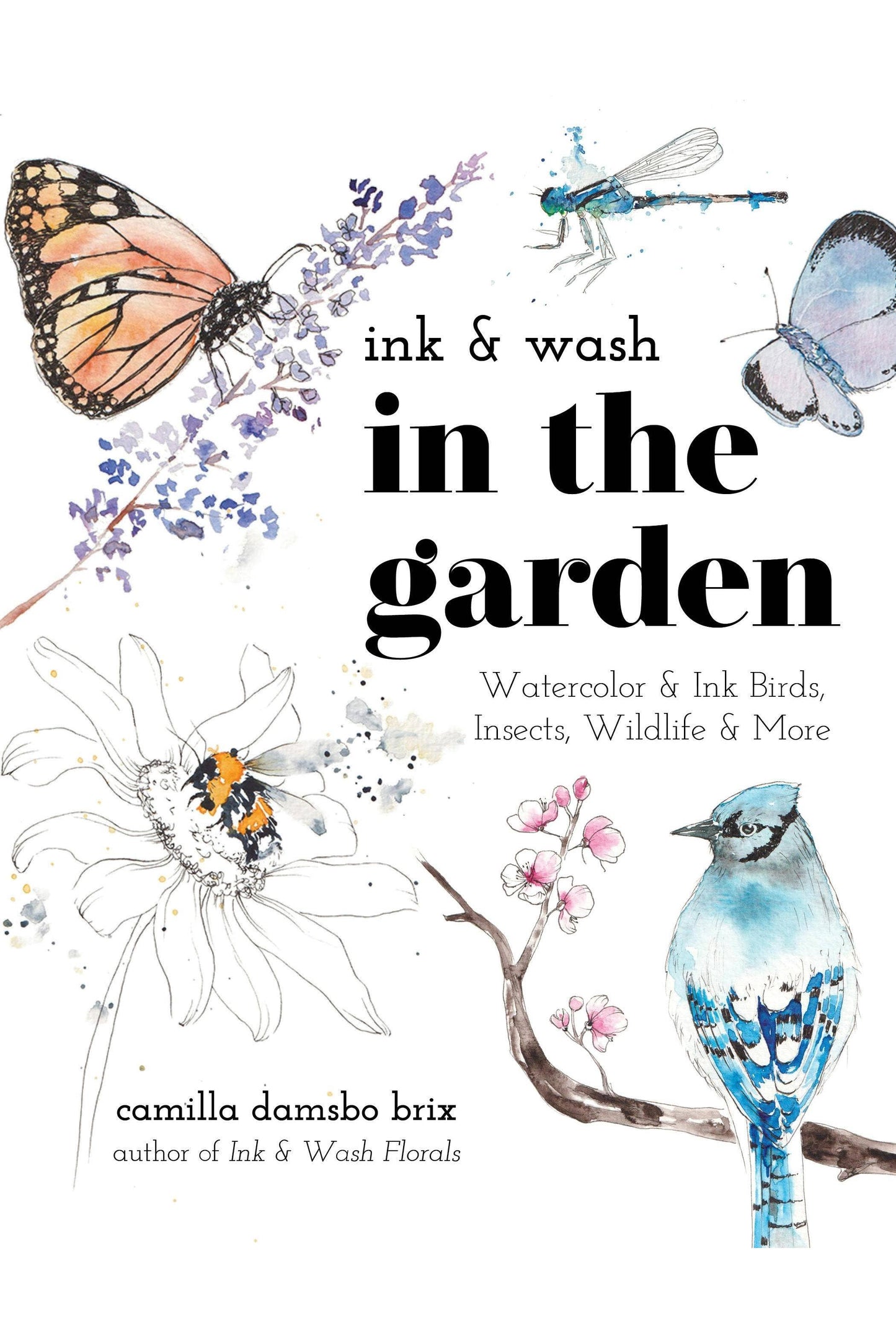 Ink & Wash in the Garden: Watercolor & Ink Birds, Insects, Wildlife & More