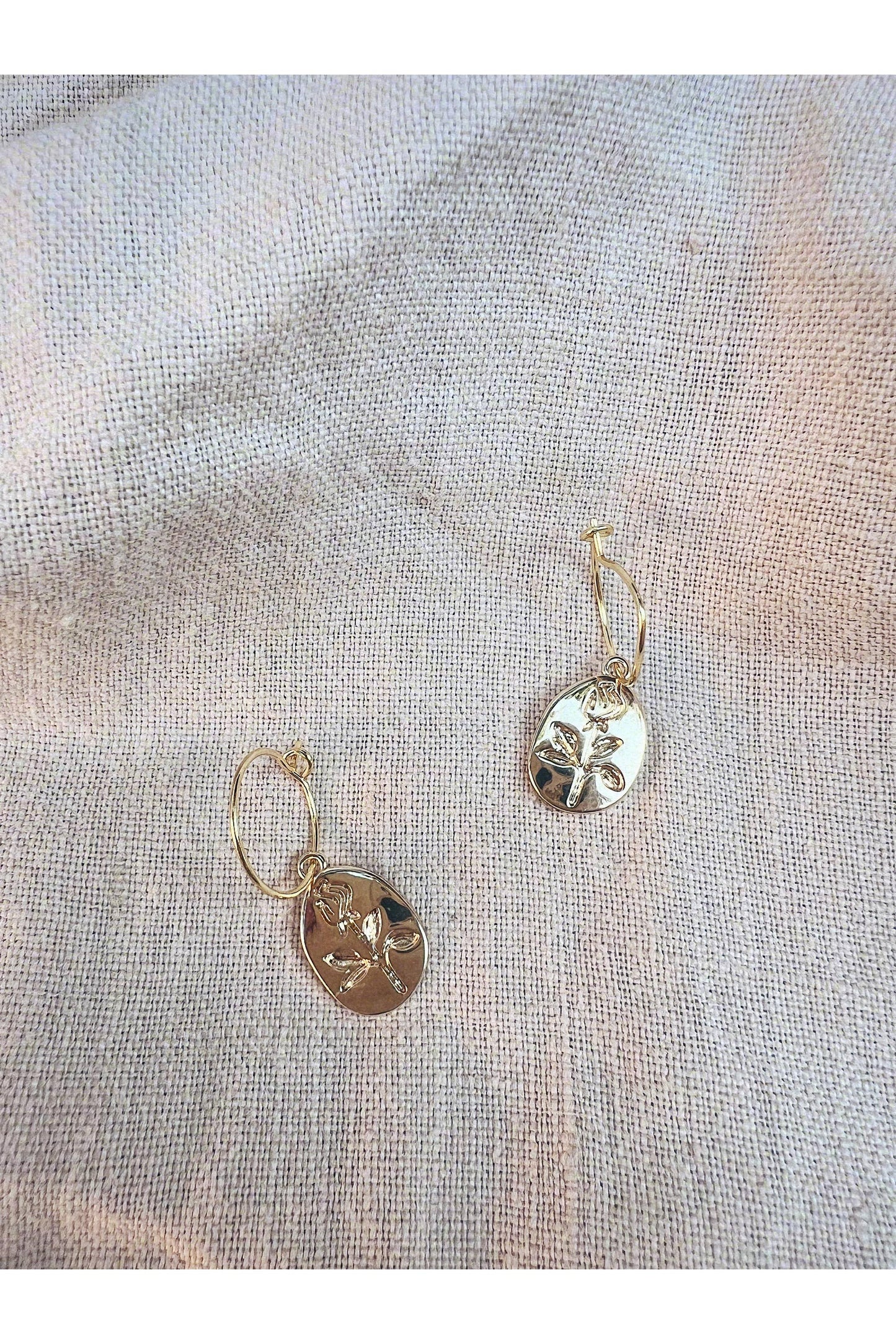 Floral Signet Earrings