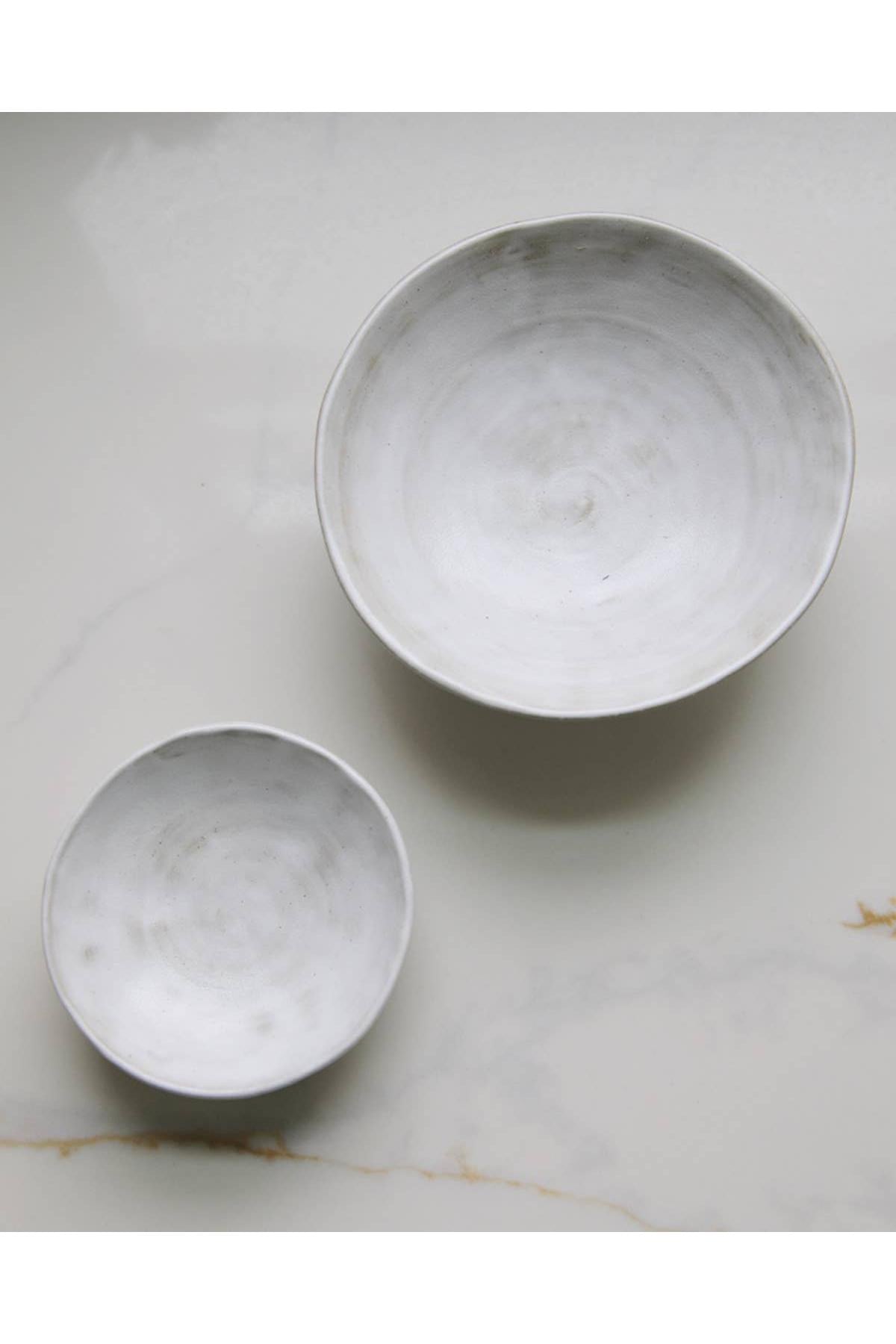 Footed Ceramic Display Bowl - Large
