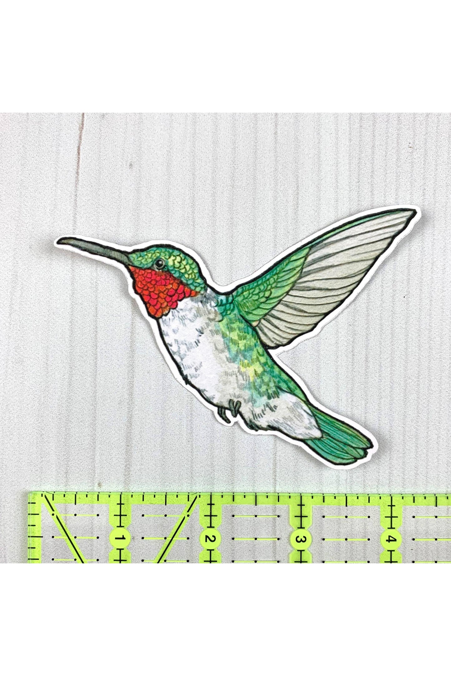 Ruby Throated Hummingbird Sticker