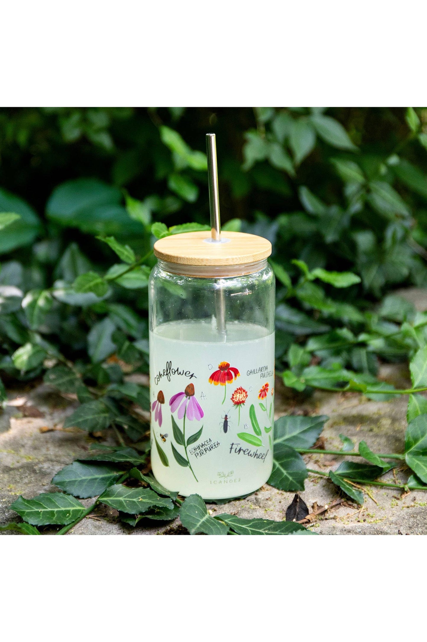 Wildflower Botanicals Glass Can