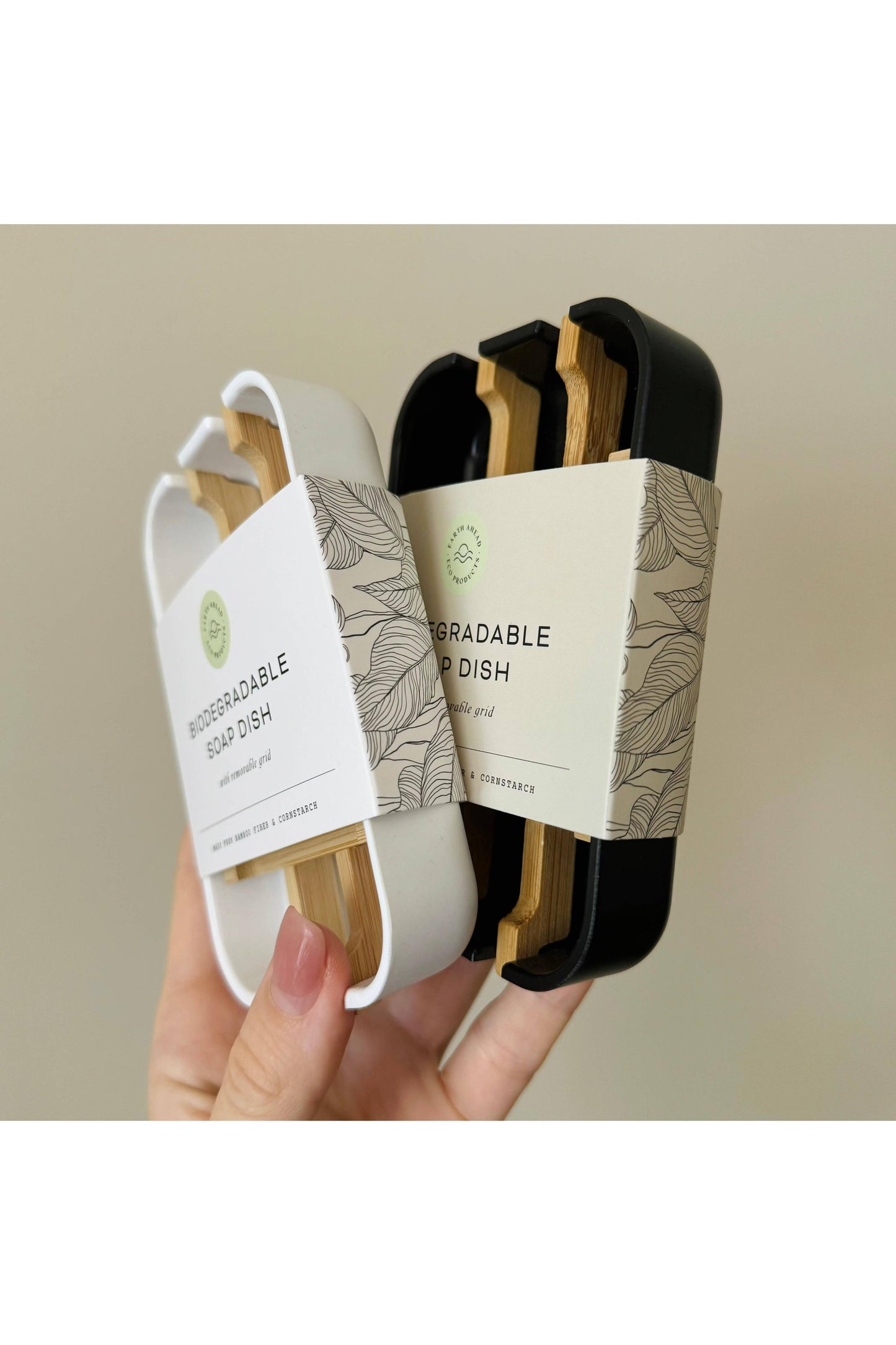 Biodegradable Soap Dish Tray - White