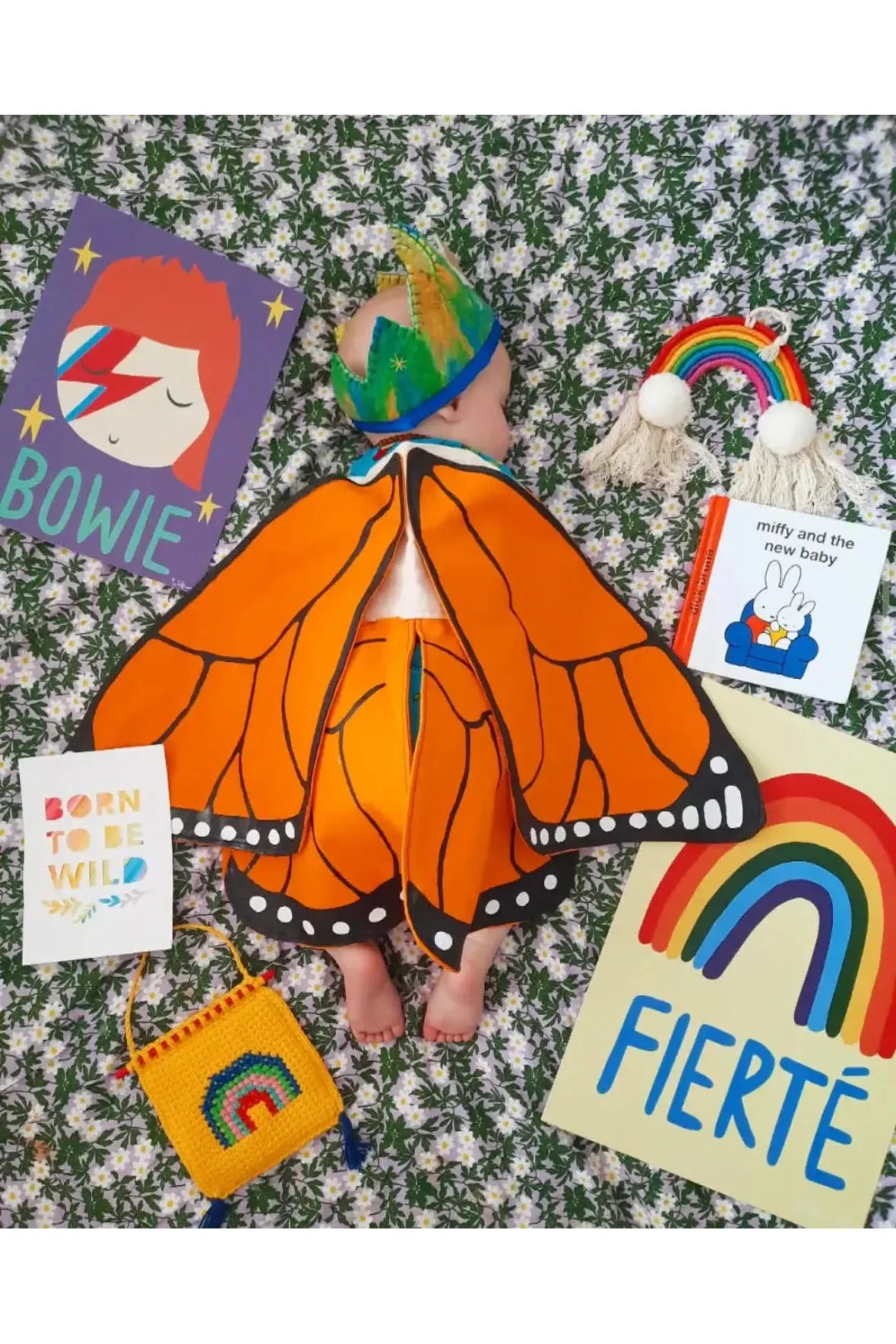 Orange Monarch Butterfly Costume Wings