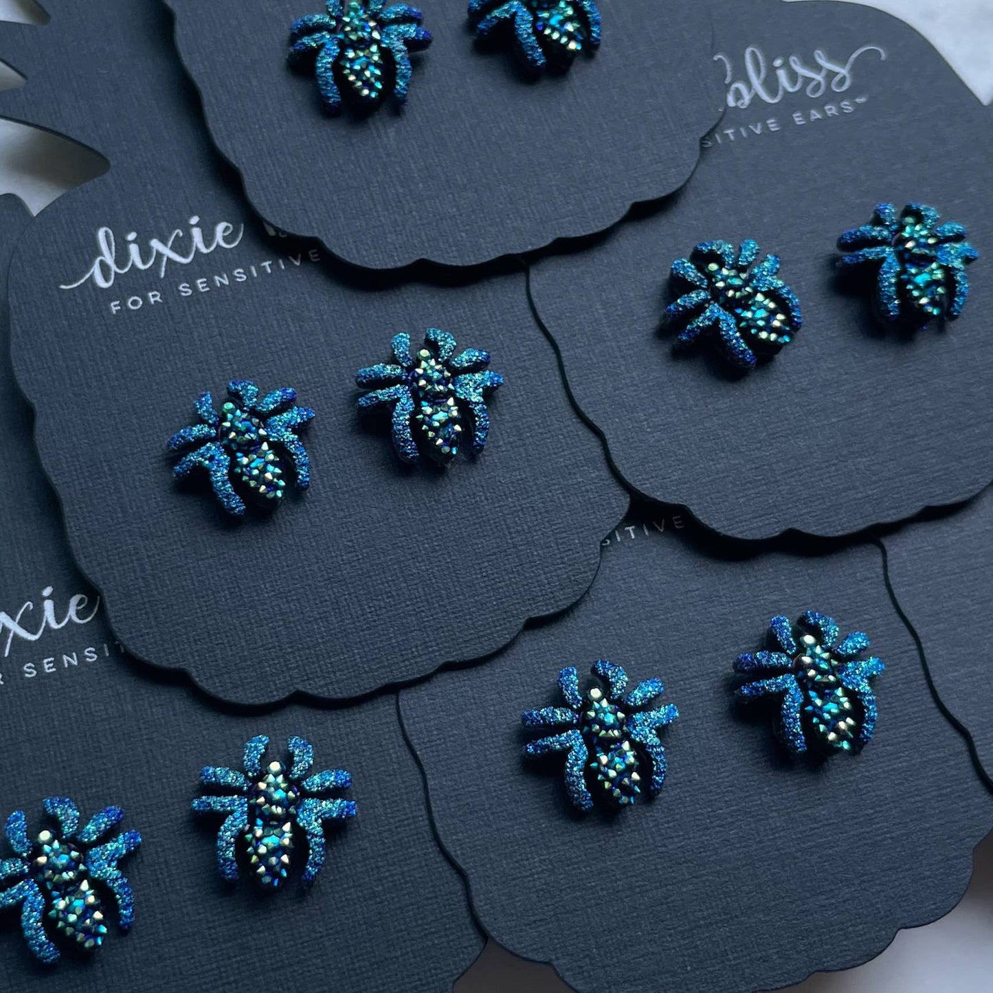 Enchanted Spiders in Ocean Dipped