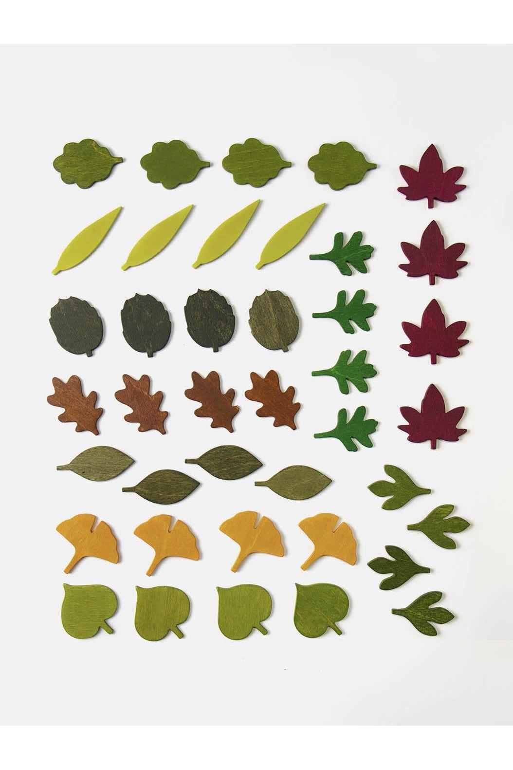 Wooden Leaves Toy Set