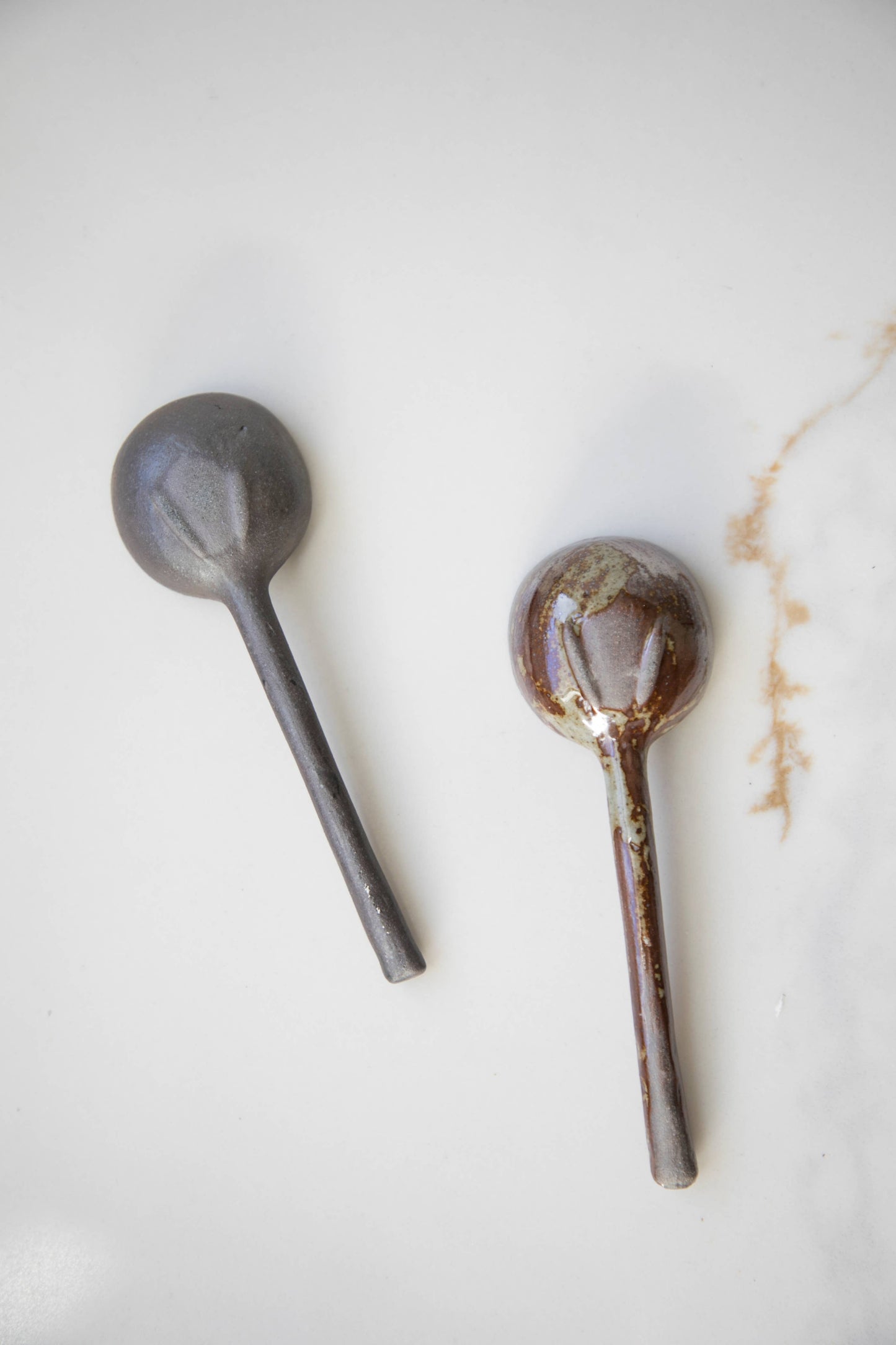 Dark Ceramic Spoons