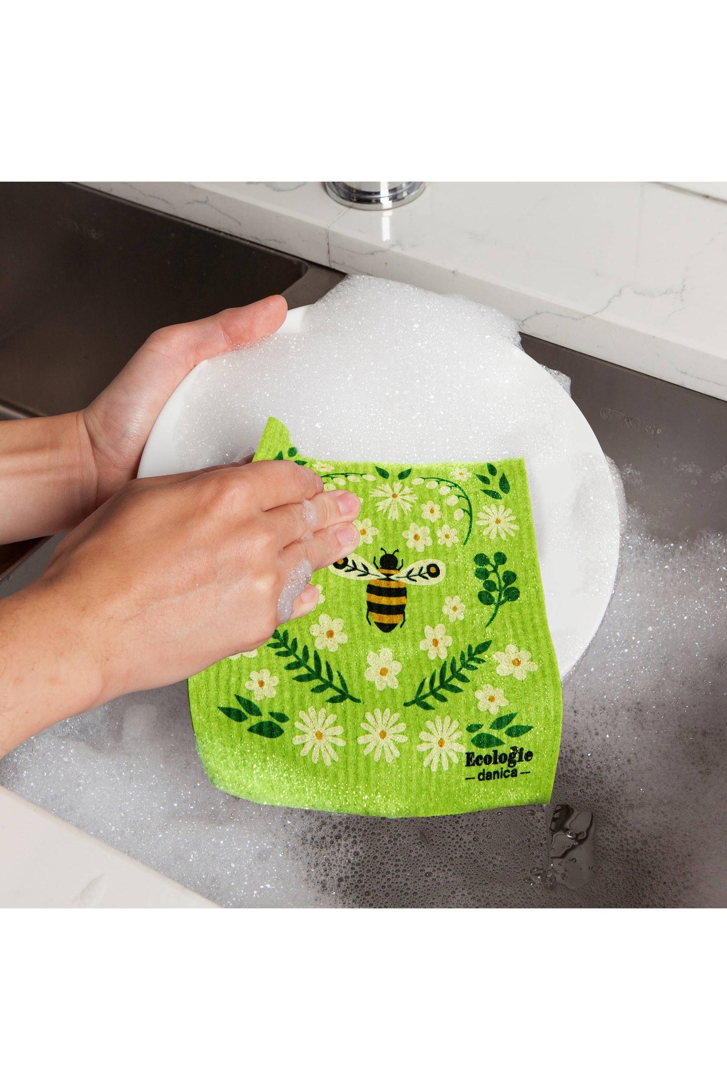 Bee Garden Swedish Dishcloth