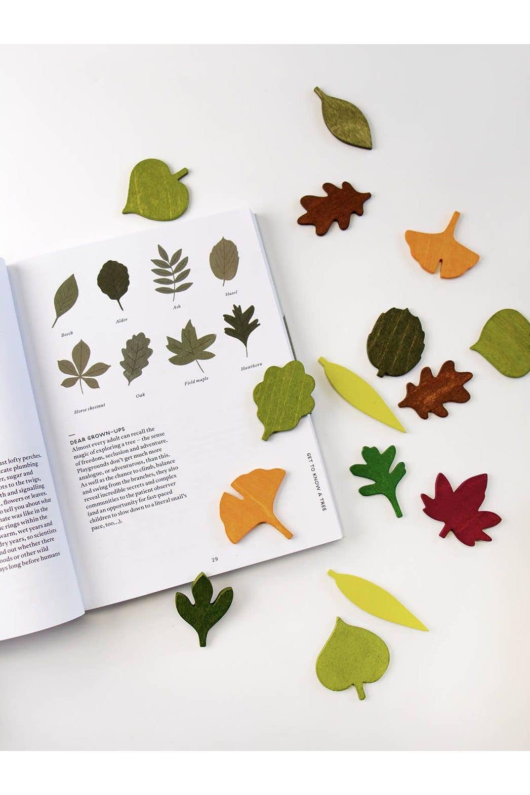Wooden Leaves Toy Set