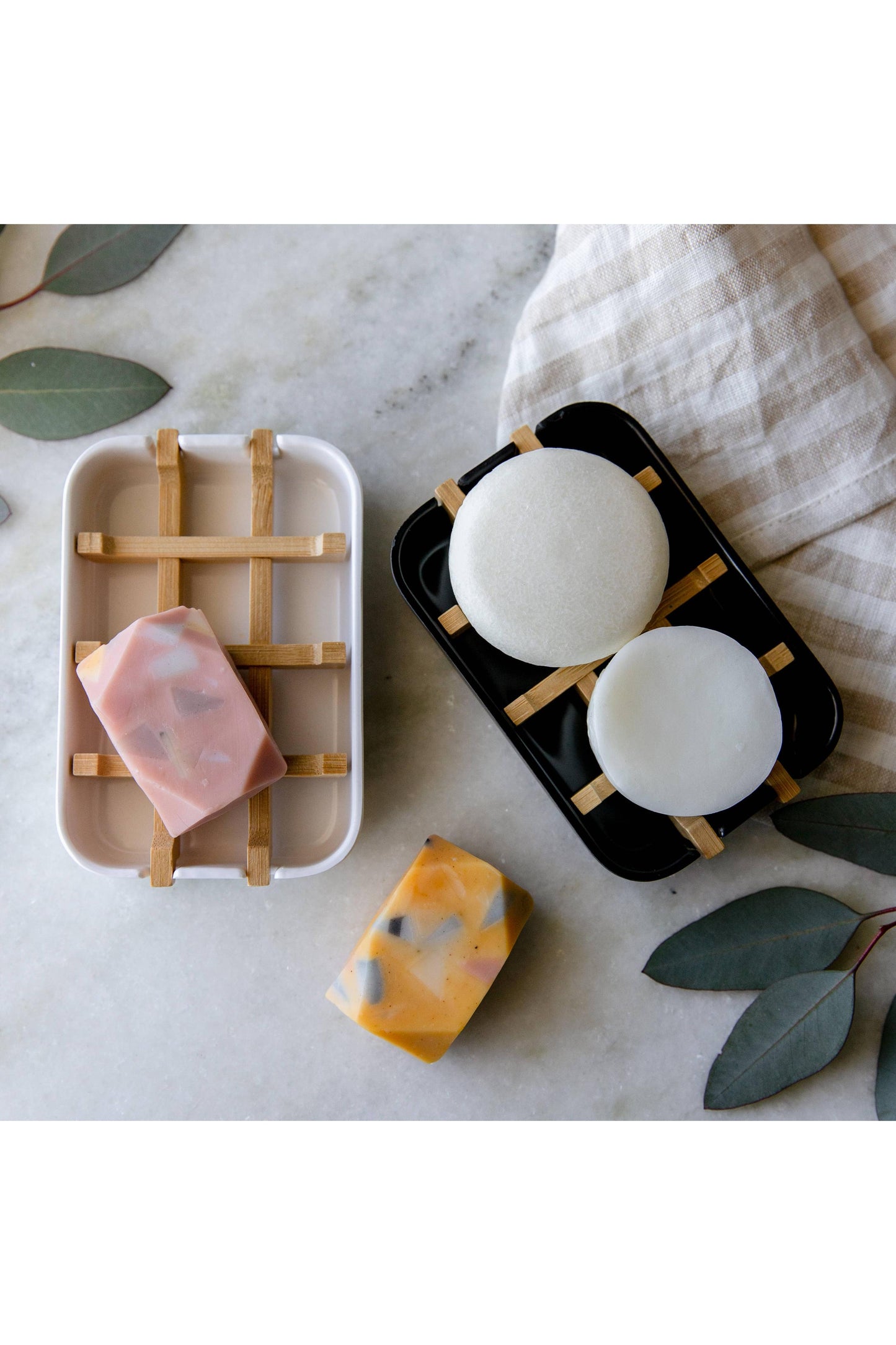 Biodegradable Soap Dish Tray - White