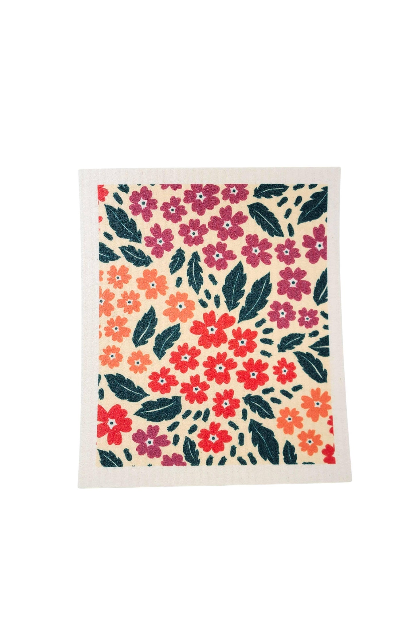 Summer Flower Patterned Swedish Dishcloths