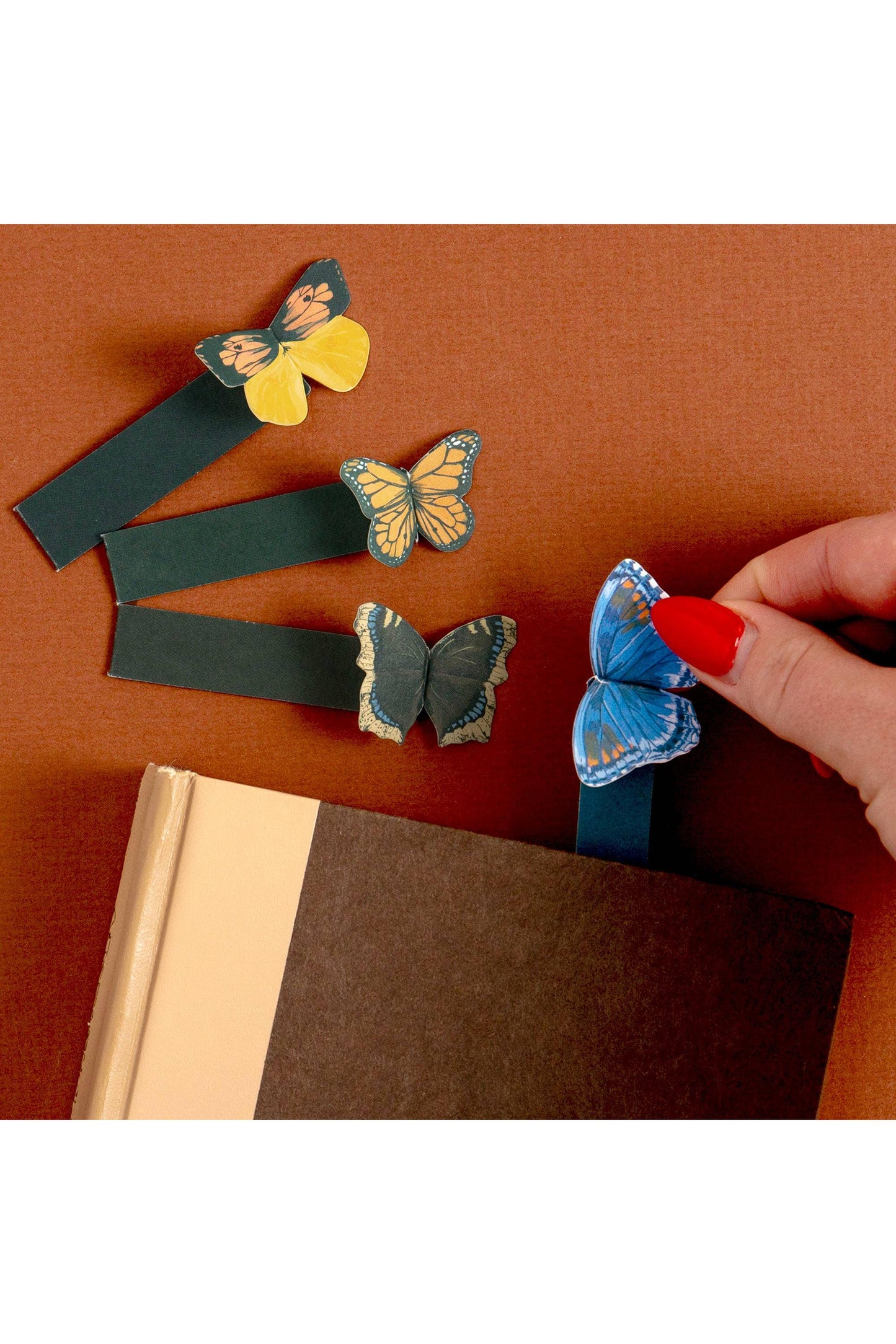 Butterfly Pop-up Bookmark Set of 4