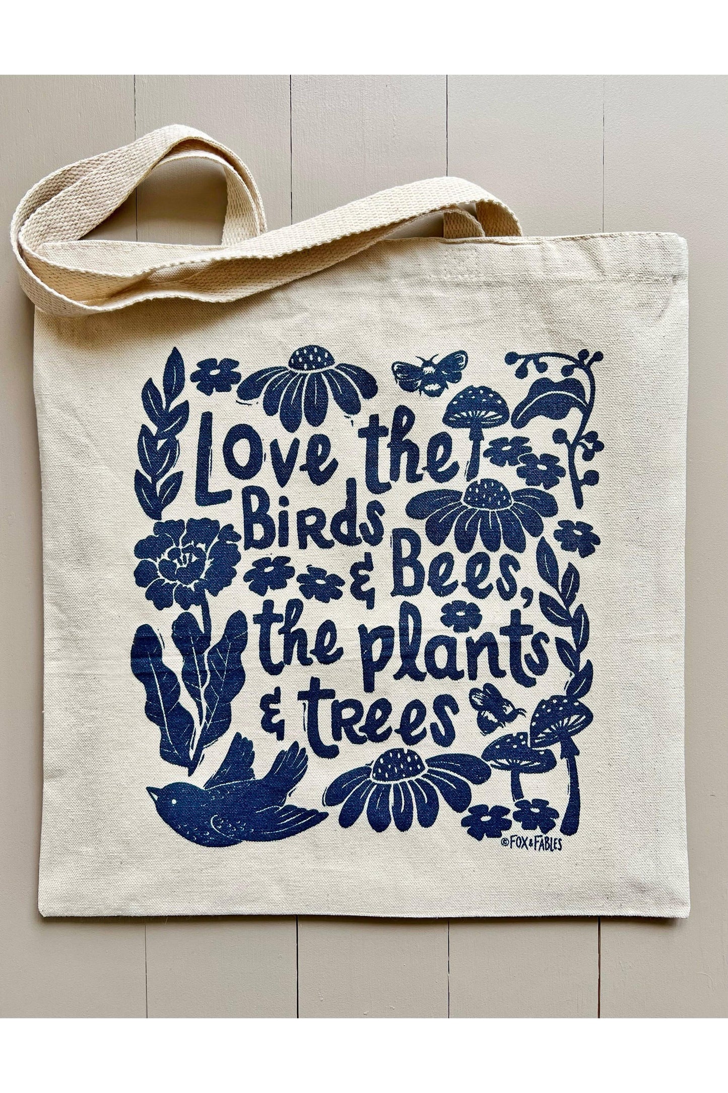 Love Birds & Bees Tote Bag