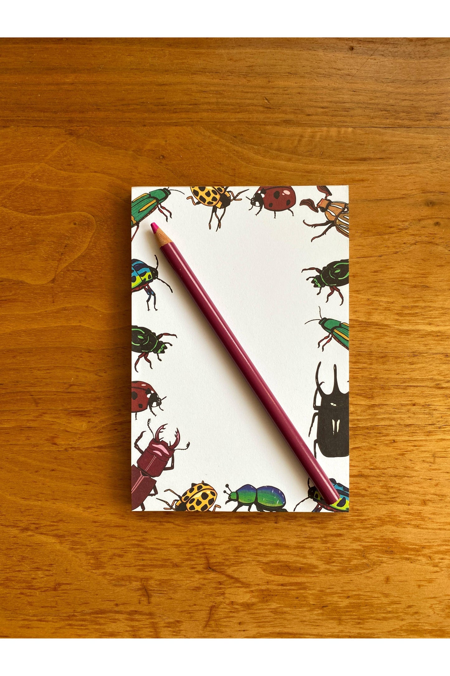 Illustrated Beetle Market Notepad
