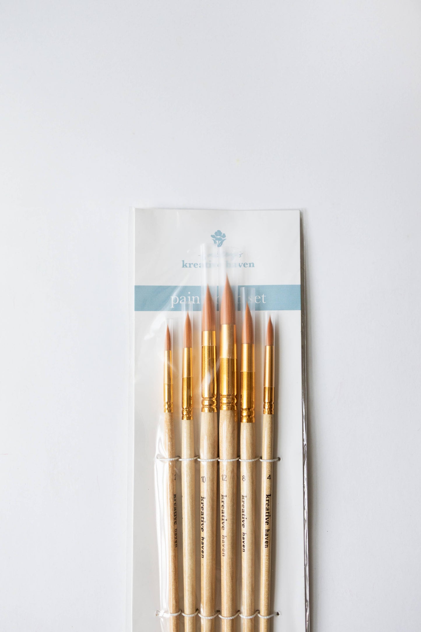 Round Tip Watercolor Brush Set -- 6 piece