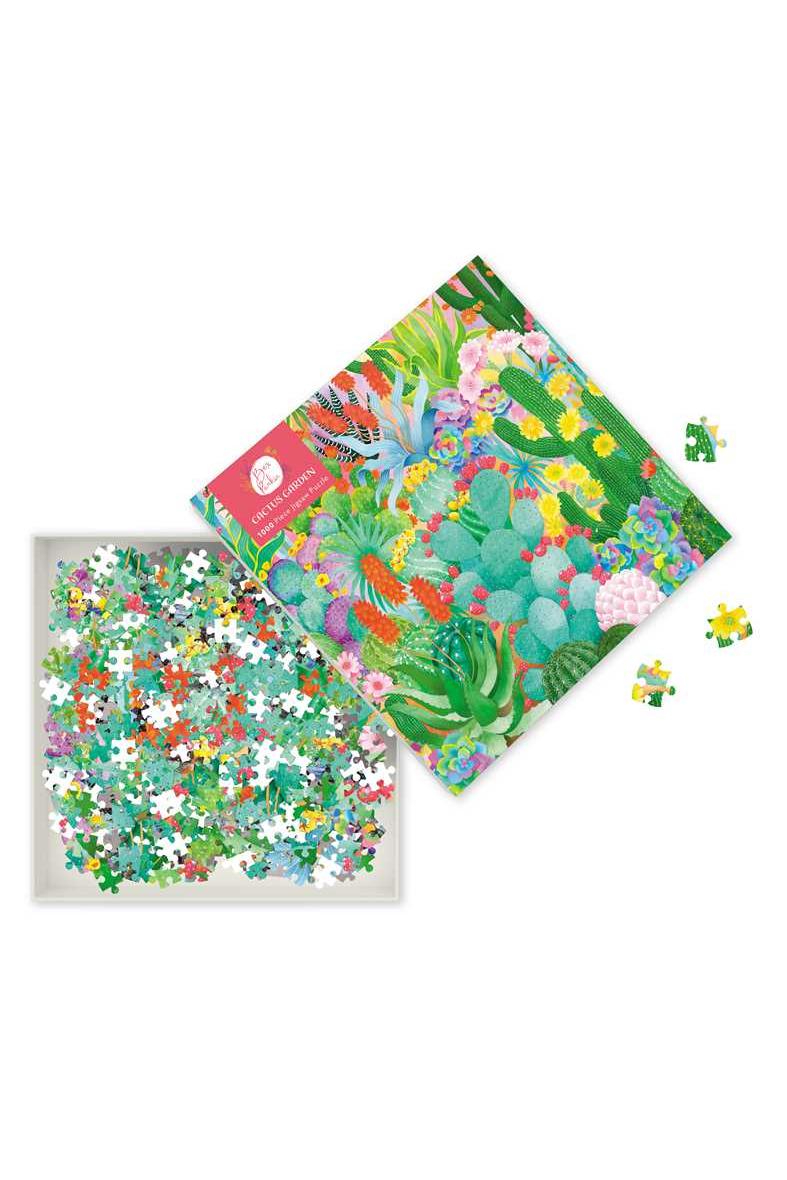 Cactus Garden Adult Jigsaw Puzzle by Bex Parkin