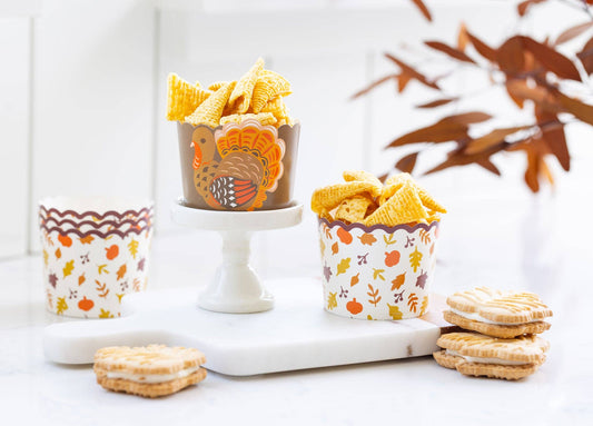 PLCC2184x -  Fall Turkey 5 oz Baking Cups