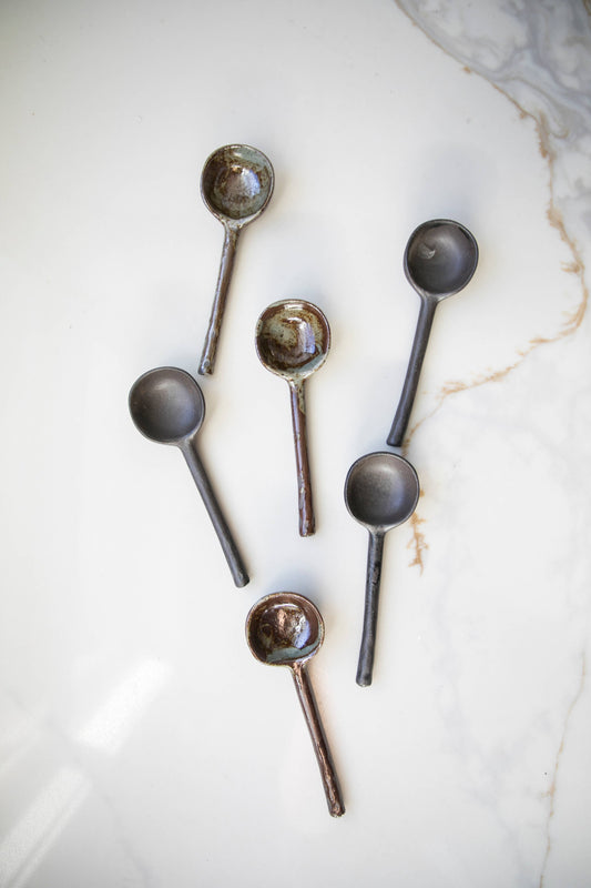 Dark Ceramic Spoon