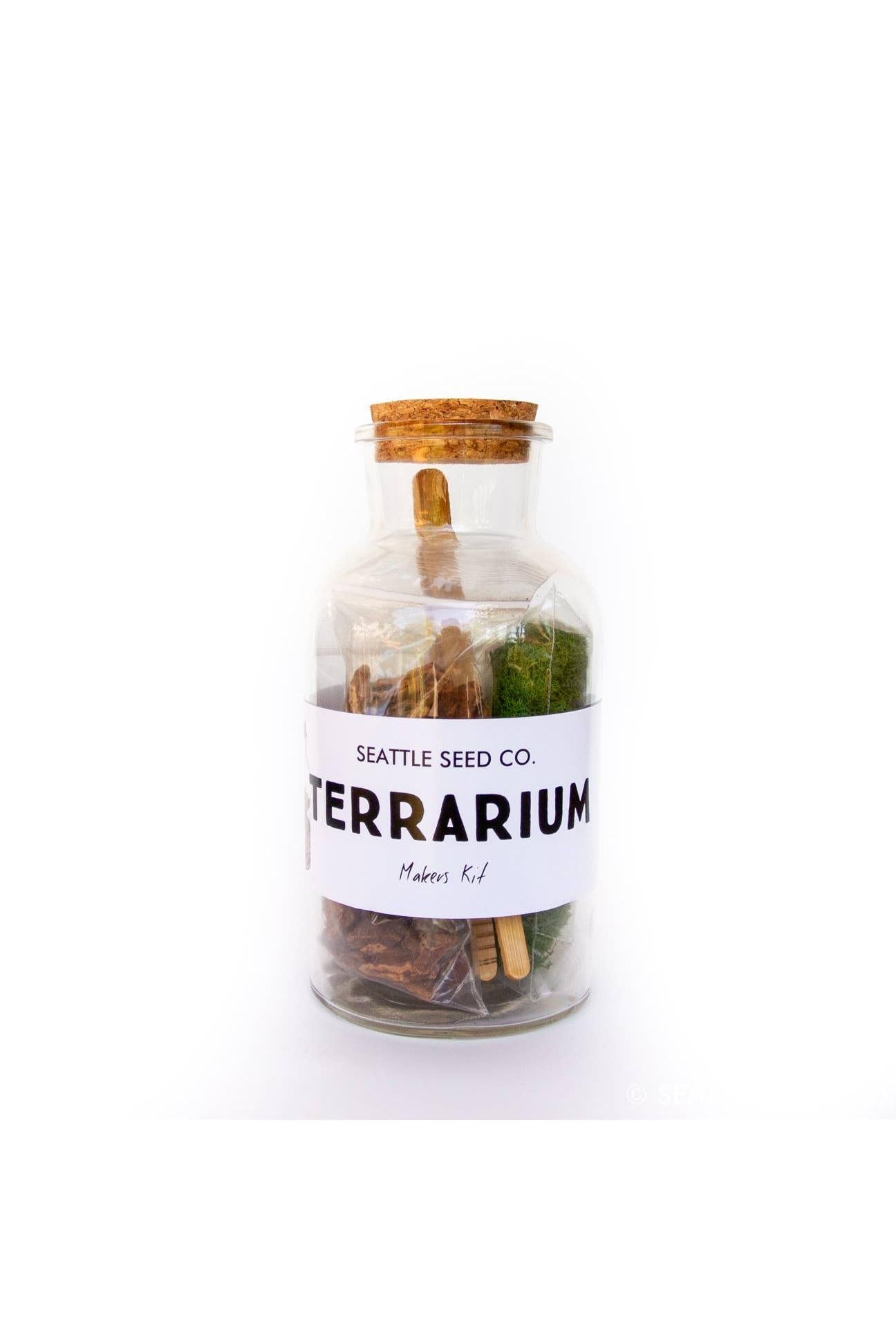 DIY Large Jar Terrarium with Soil and Moss Garden Craft Kit