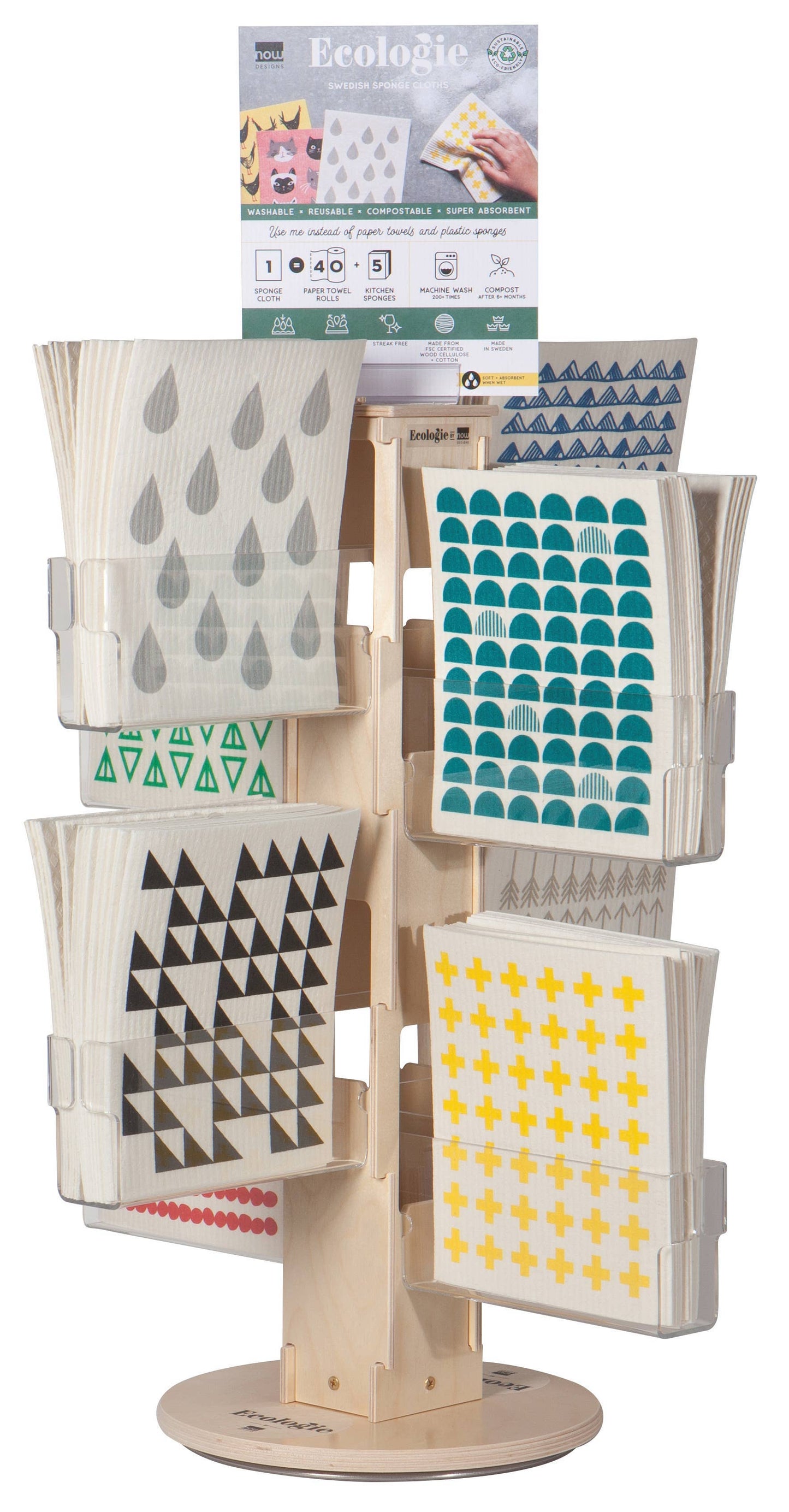 Swedish Dishcloth Counter Display DISHCLOTHS SOLD SEPARATELY