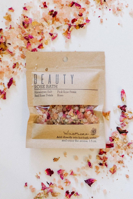 Single Splash Botanical Bath Salts - Rose