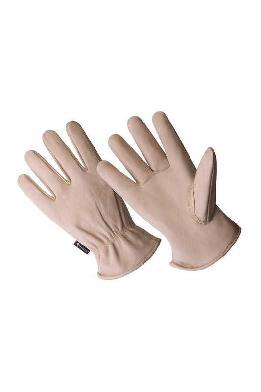 Work Gloves - Beige (Top Grain Cowhide Leather)