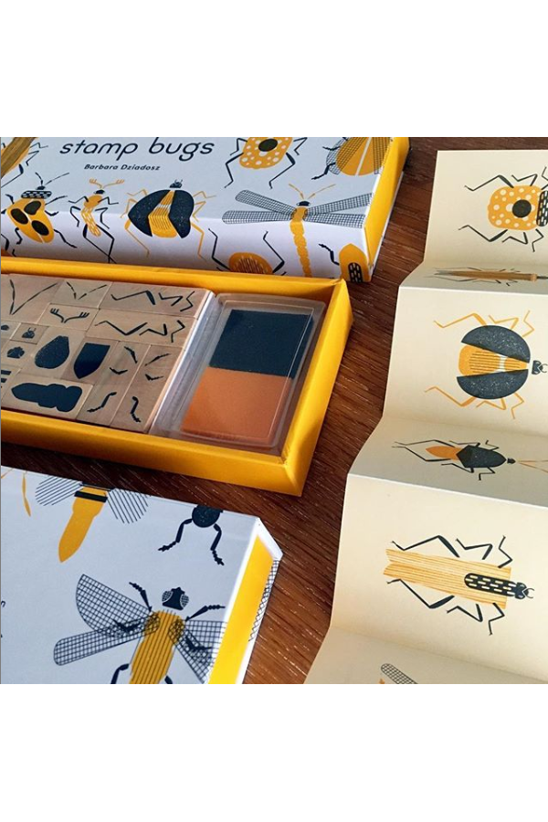 Stamp Bugs (25 stamps, 2 ink colors)