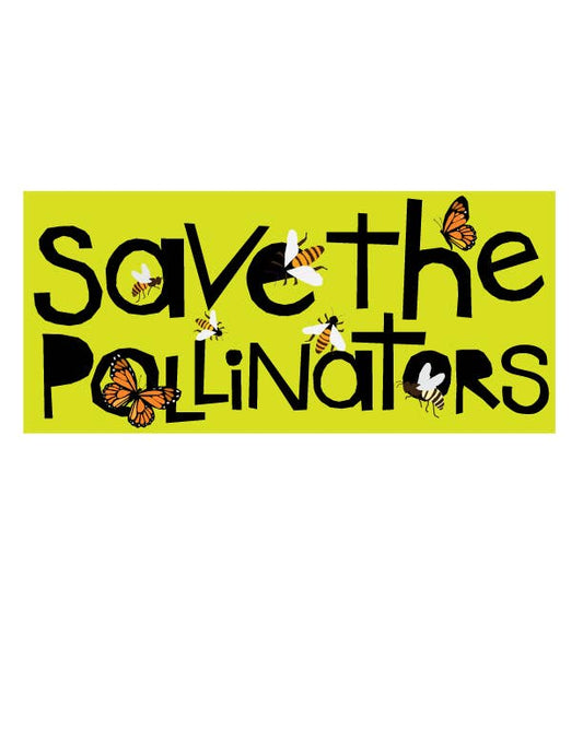 Save the Pollinators Bumper Sticker