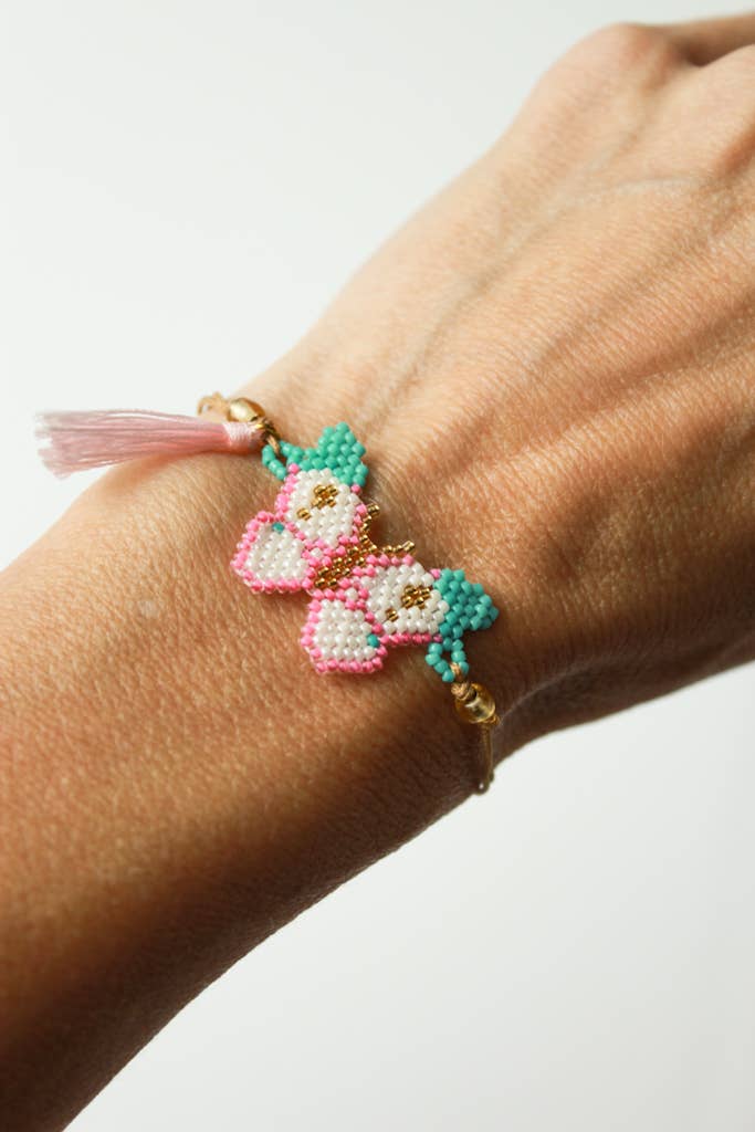 Beaded Butterfly Bracelet