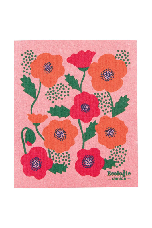Poppy Swedish Dishcloth