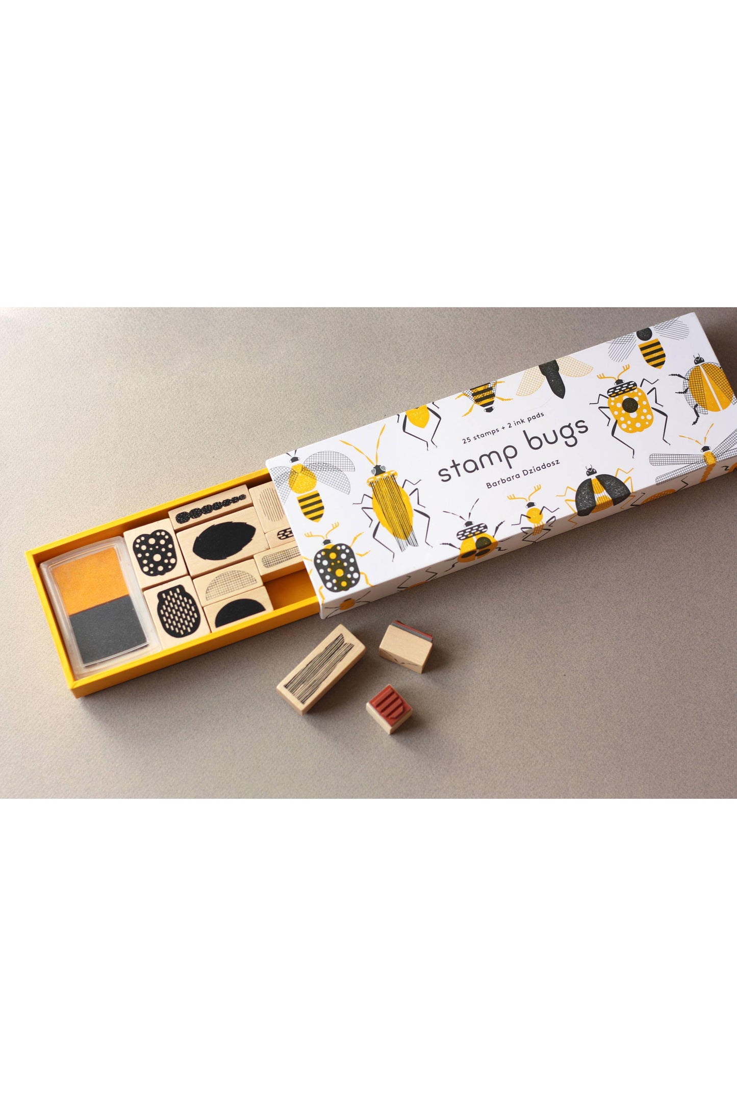 Stamp Bugs (25 stamps, 2 ink colors)