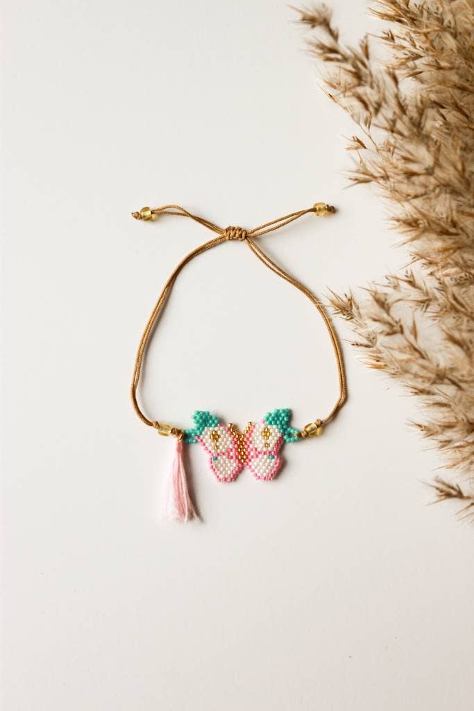 Beaded Butterfly Bracelet