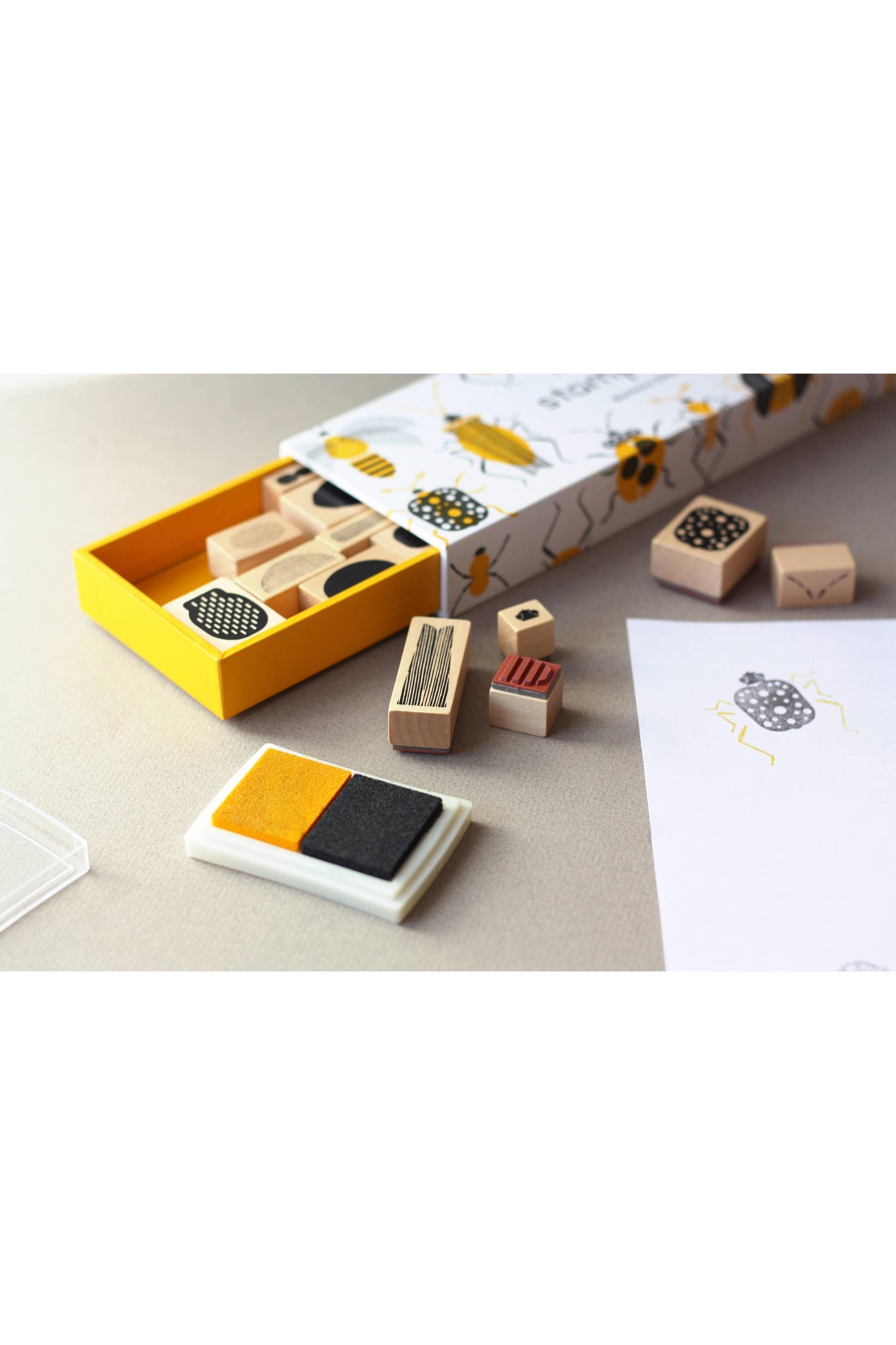 Stamp Bugs (25 stamps, 2 ink colors)