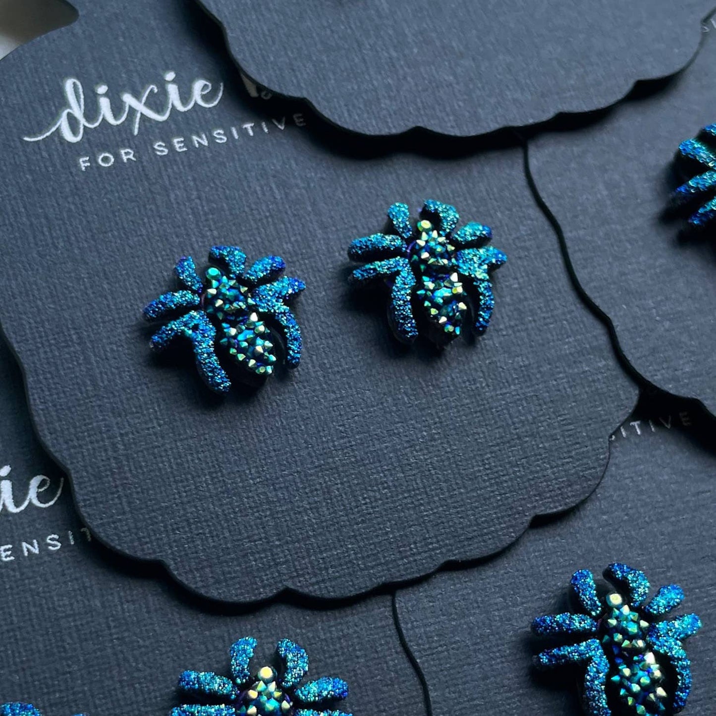 Enchanted Spiders in Ocean Dipped