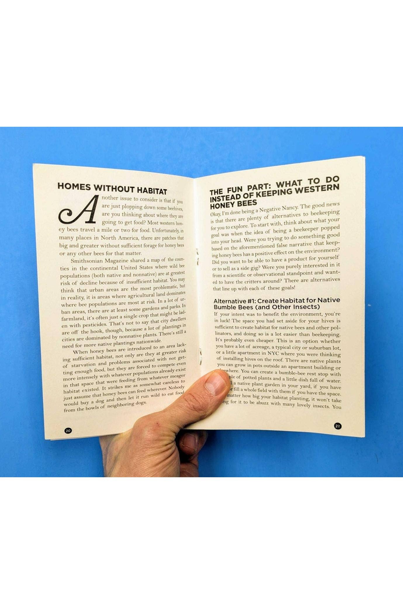 Alternatives to Beekeeping (Zine)