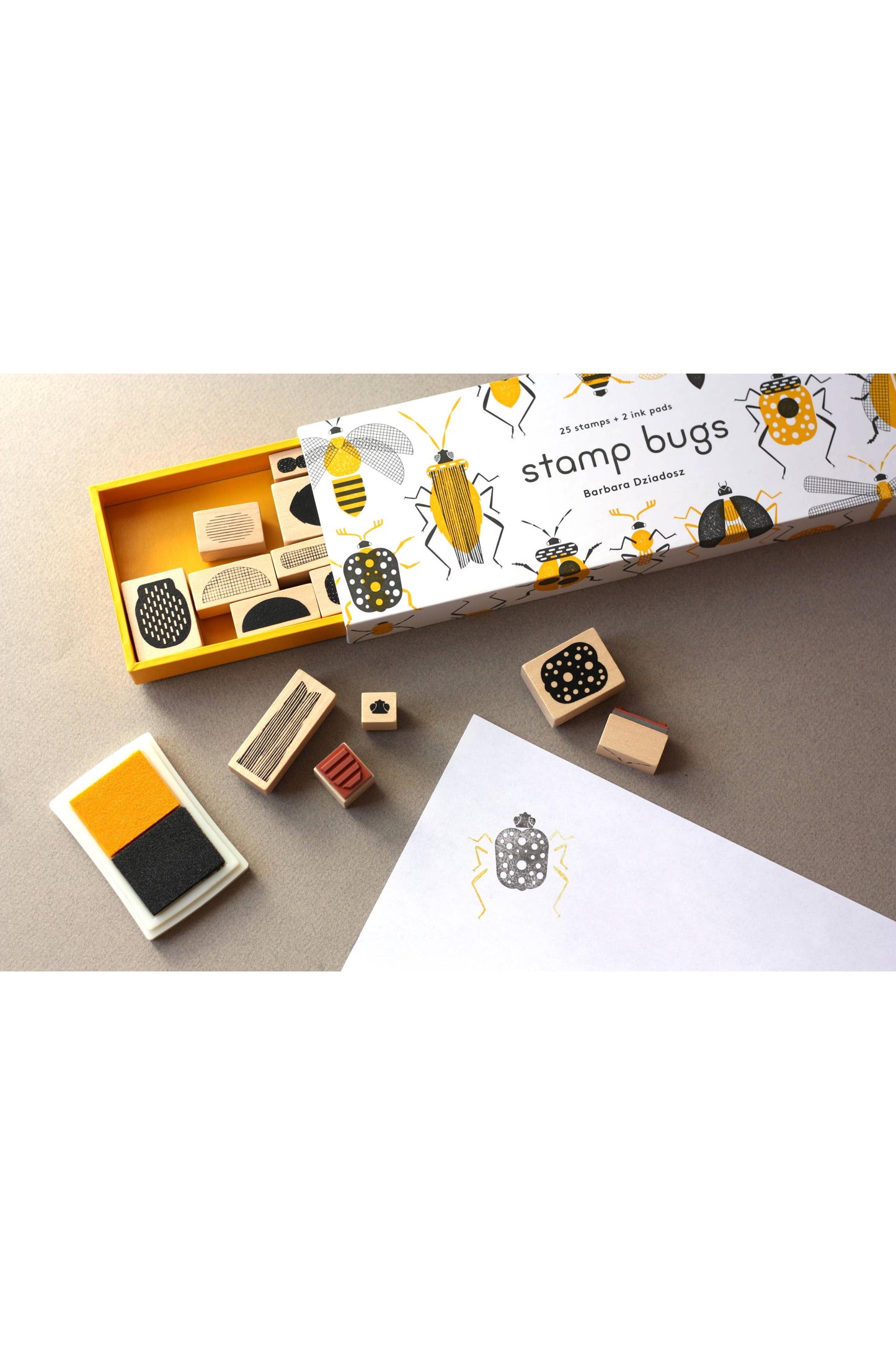 Stamp Bugs (25 stamps, 2 ink colors)