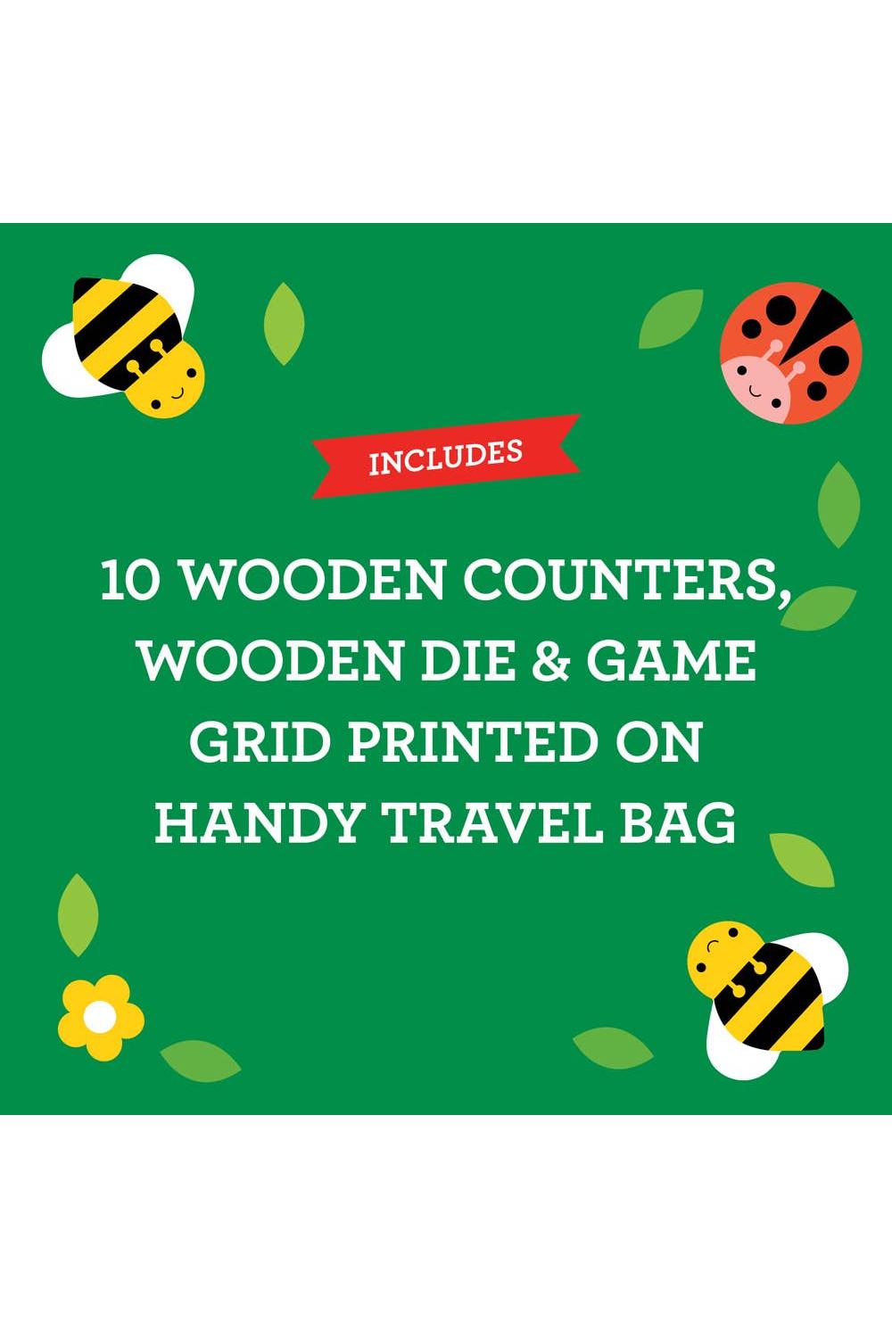 Bees & Bugs Travel Game Set – Tic-Tac-Toe + Snakes & Ladders