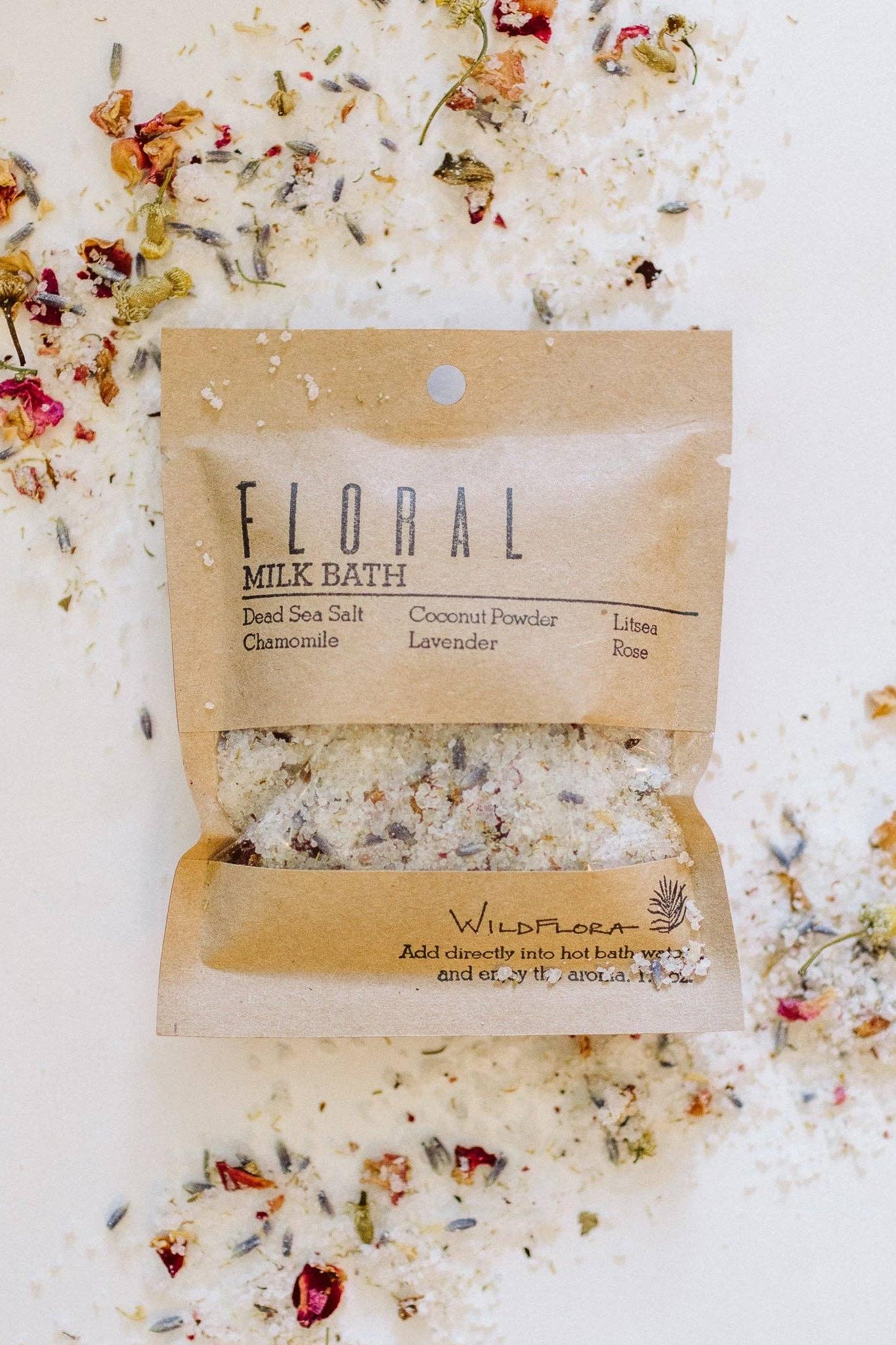 Single Splash Botanical Bath Salts - Milk Bath